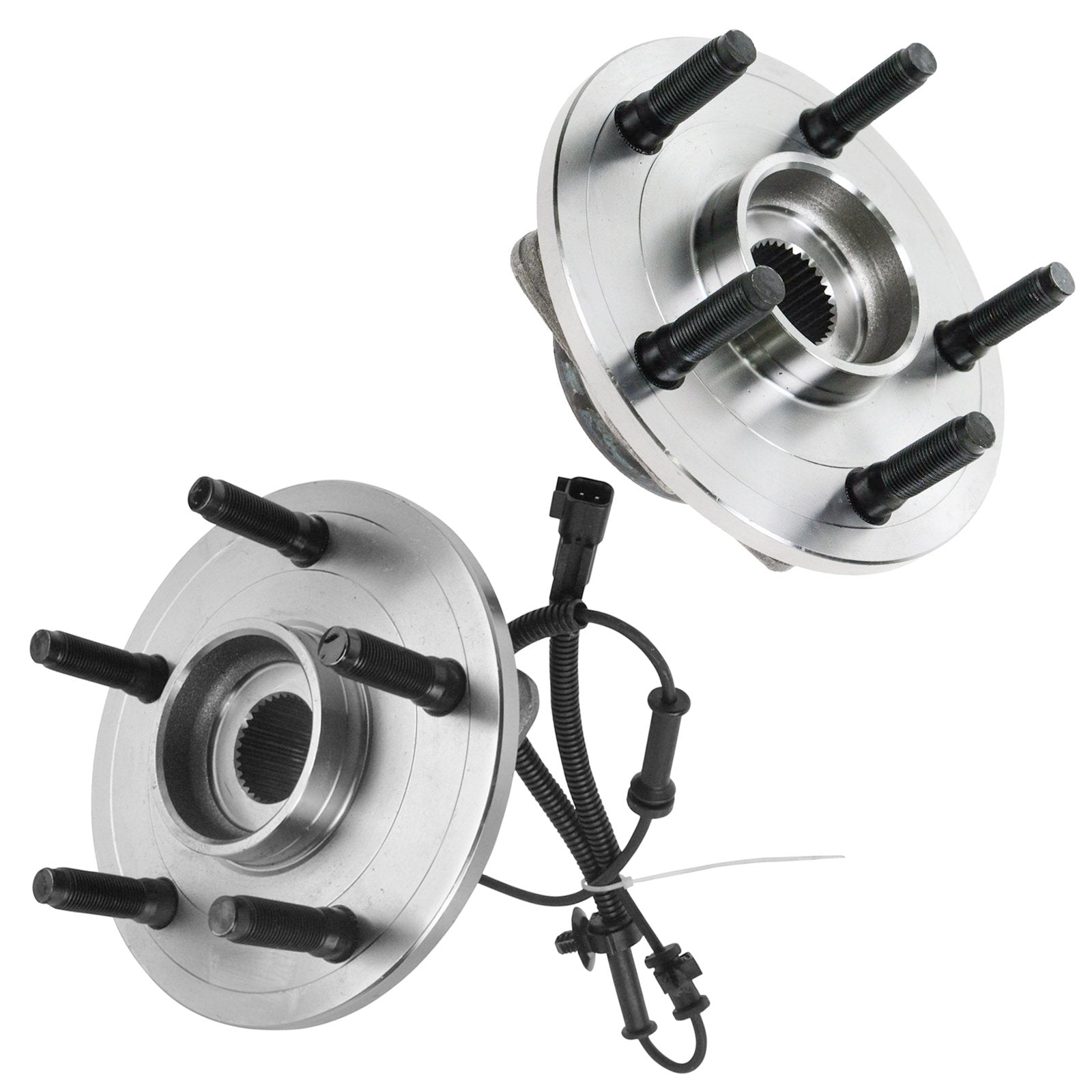 Trq Front Wheel Hub Bearings Assembly Set Compatible With 2006-2008 Dodge Ram 1500