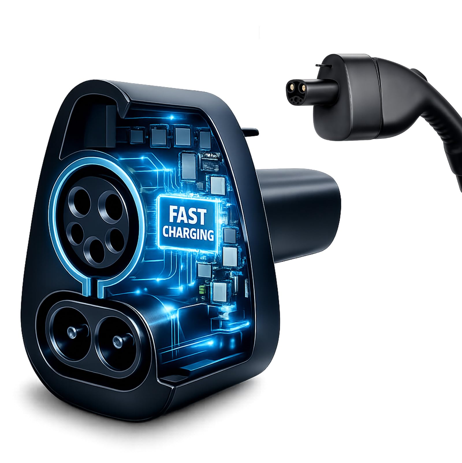 CCS1 to Tesla Adapter for Model 3/Y/S/X 2021+, CCS Combo 1 Adapter for CCS-Enabled NACS EVs at DC Charger ONLY, Fast Charging Up