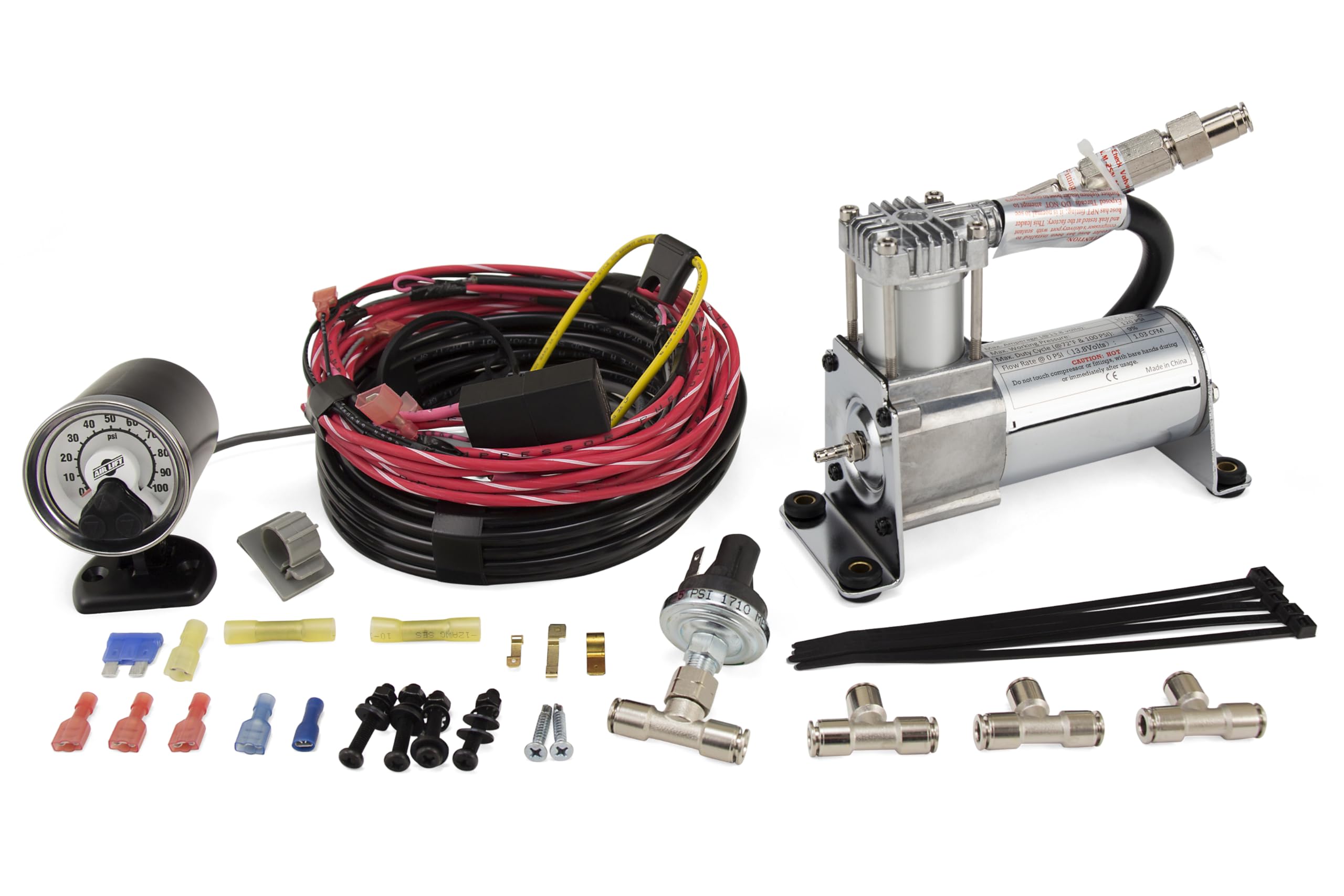 Air Lift Loadcontroller Single On-Board Air System With Heavy-Duty Compressor - 25854