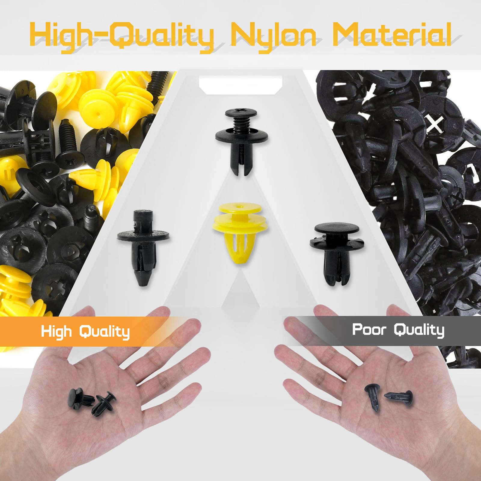 Otuayauto 160Pcs Fender Liner Push-Type Retainer Clip Fastener Door Trim Panel Clips Compatible With Kia Hyundai Models Replace