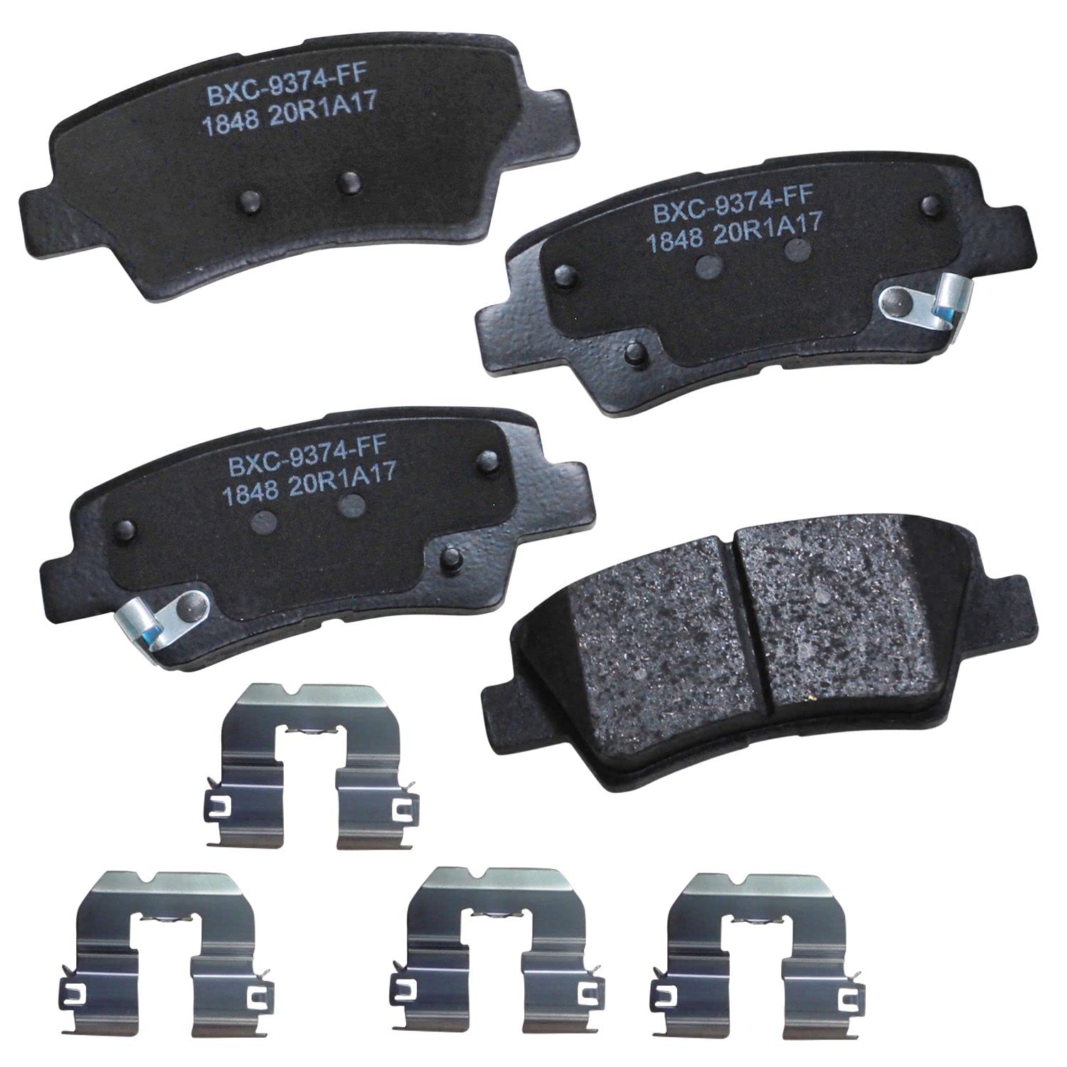 Bendix Premium Sbc1848 Ceramic Rear Brake Pads For Hyundai Tucson 2018-2016, Tucson 2020, Kia Sportage 2020-2017, Sportage 2022,