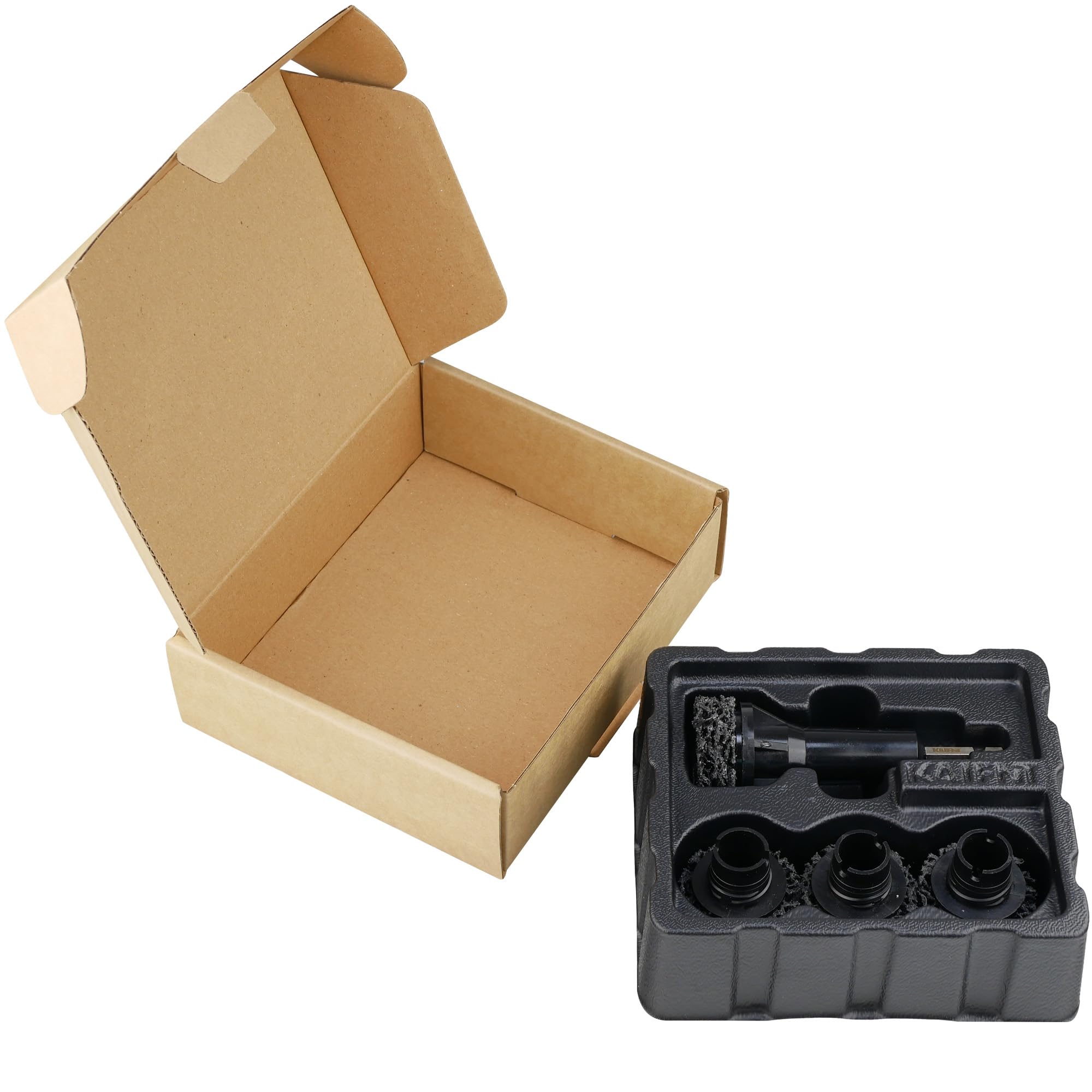 Kaifnt K233 Wheel Hub Resurfacing Kit, Brake Surface And Stud Cleaner, 1/2-Inch Drive, 4 Pads