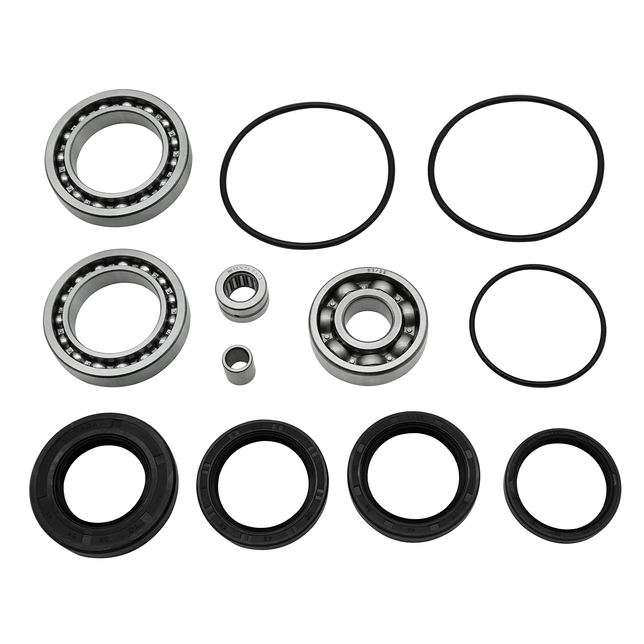 Rear Differential Bearings Seals Kit For Honda Fourtrax 300 Trx300 Trx300Fw 2X4 4X4 1988-2000, Oem# 91051-Hc4-003 91271-Hc4-004 91271-Hc4-004