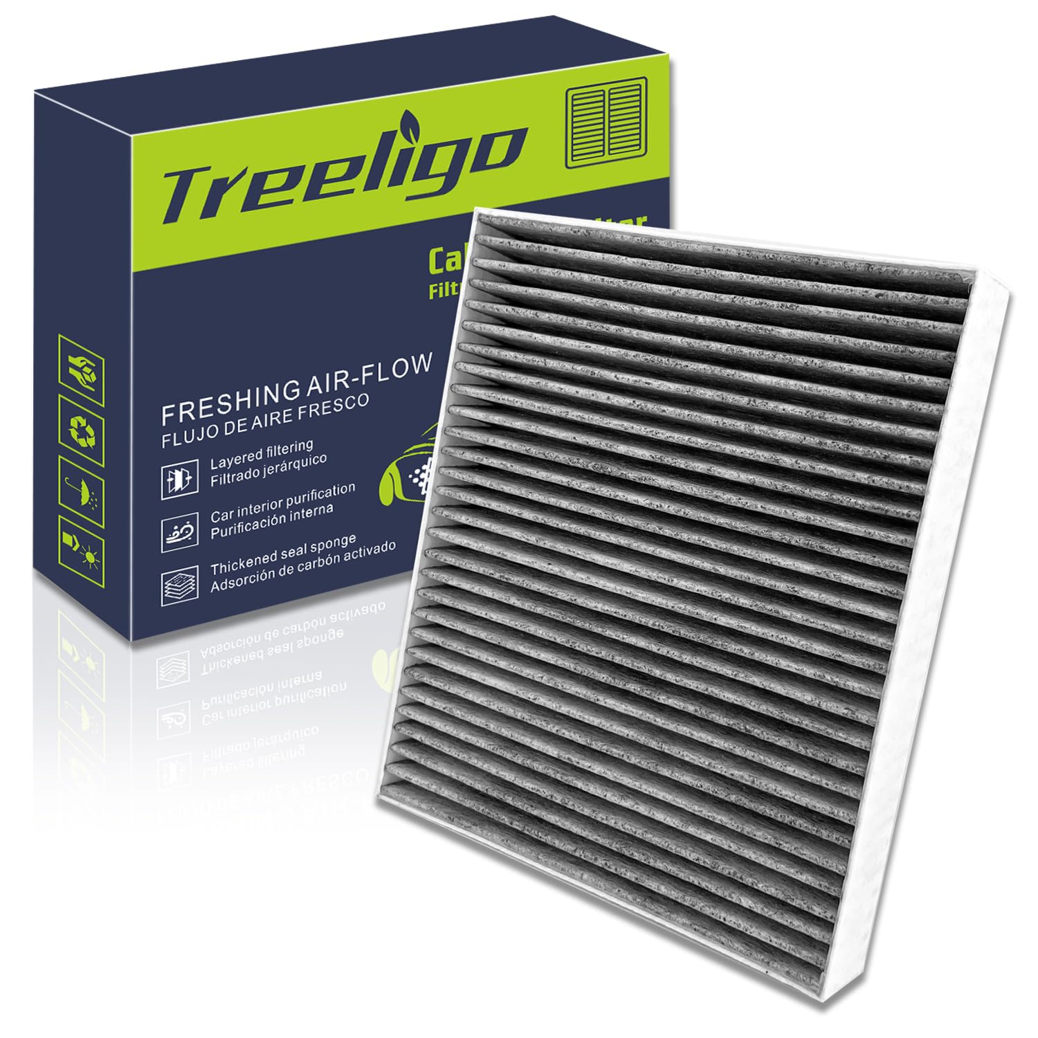 Treeligo Cf10743 Cabin Air Filter, Replacement For Armada 2017-2021 Gt-R 2009-2024 G37 2008-2013 Q50 2014-2023 Town & Country 20