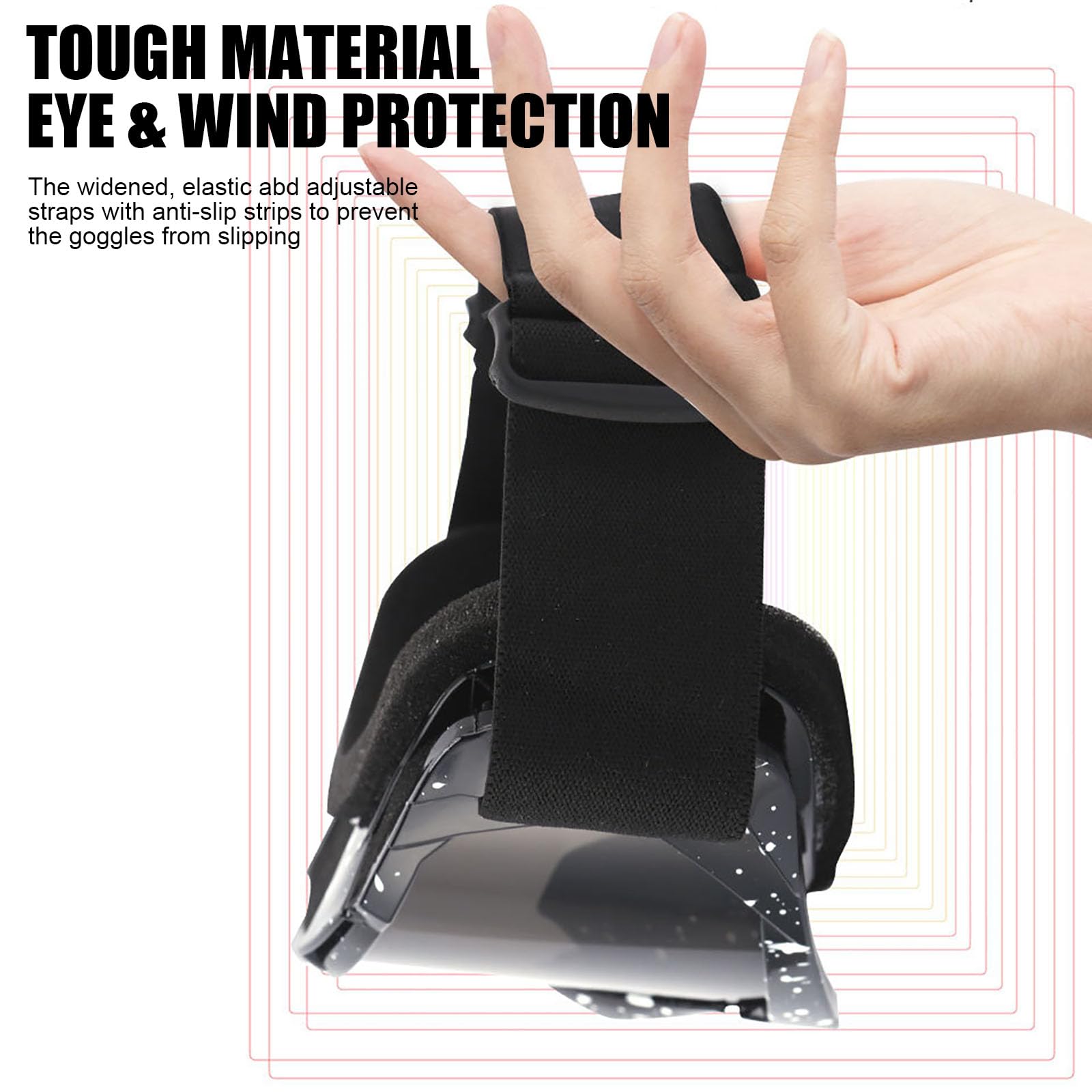 immoono 4Pcs Set, Dirt Bike Goggles with Face Cover Motorcycle Goggles ATV Motocross Riding Offroad Goggles for Adults Men Women