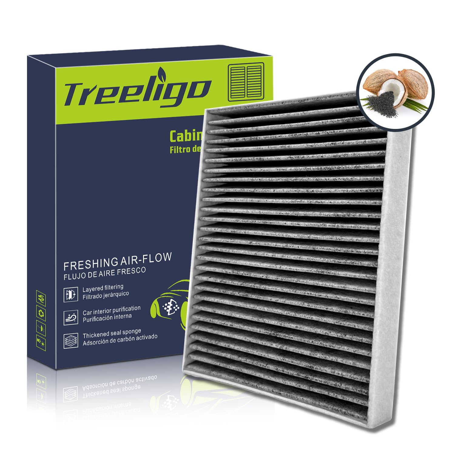 Treeligo Cf11176 Cabin Air Filter, Replacement For Ford Explorer 2011-2019, Taurus 2010-2019, Flex 2010-2019, Police Interceptor
