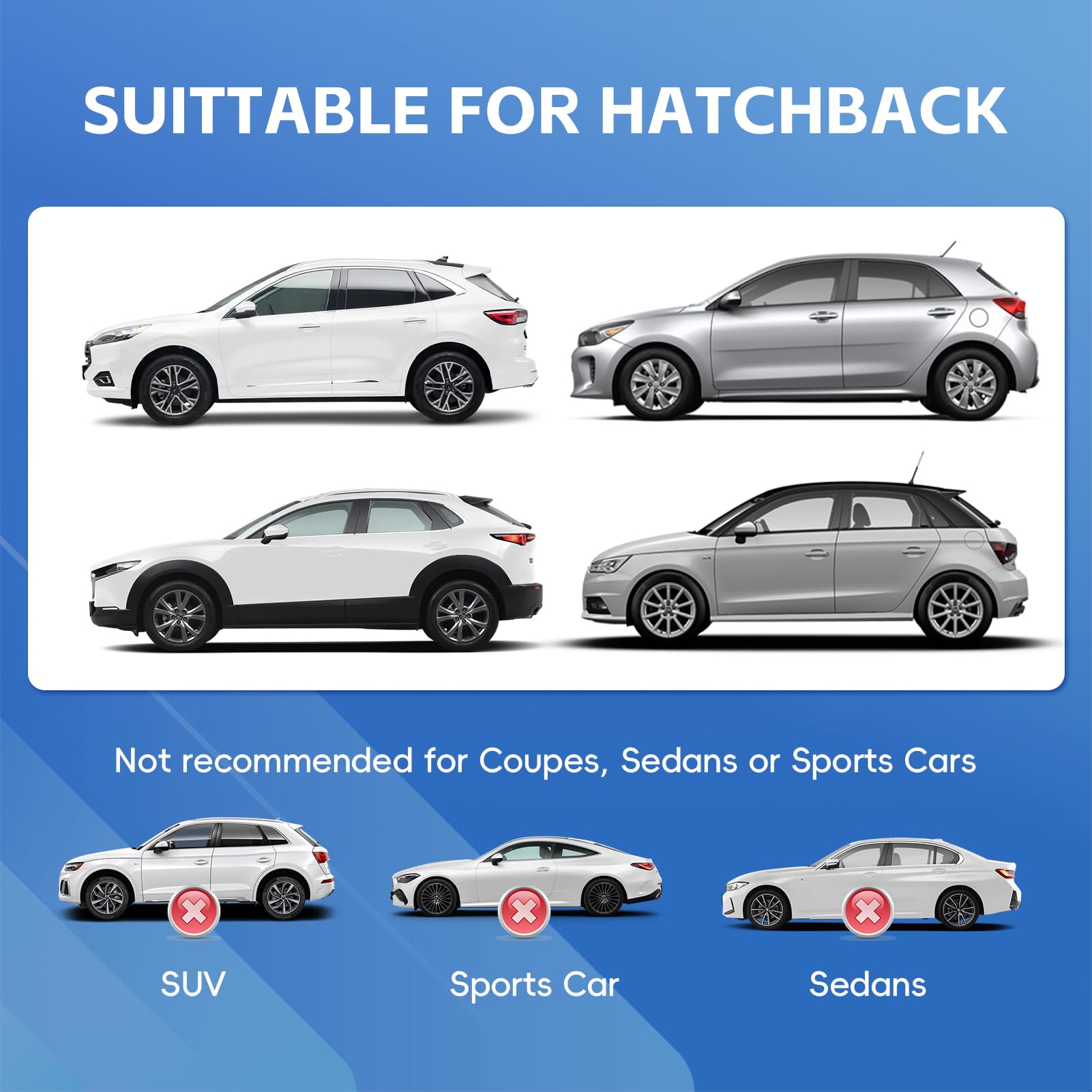 Molebt Suv Car Cover Waterproof All Weather For Automobiles, Universal Fit Kia Soul, Subaru Crosstrek/Forester, Ford Escape, Hyu