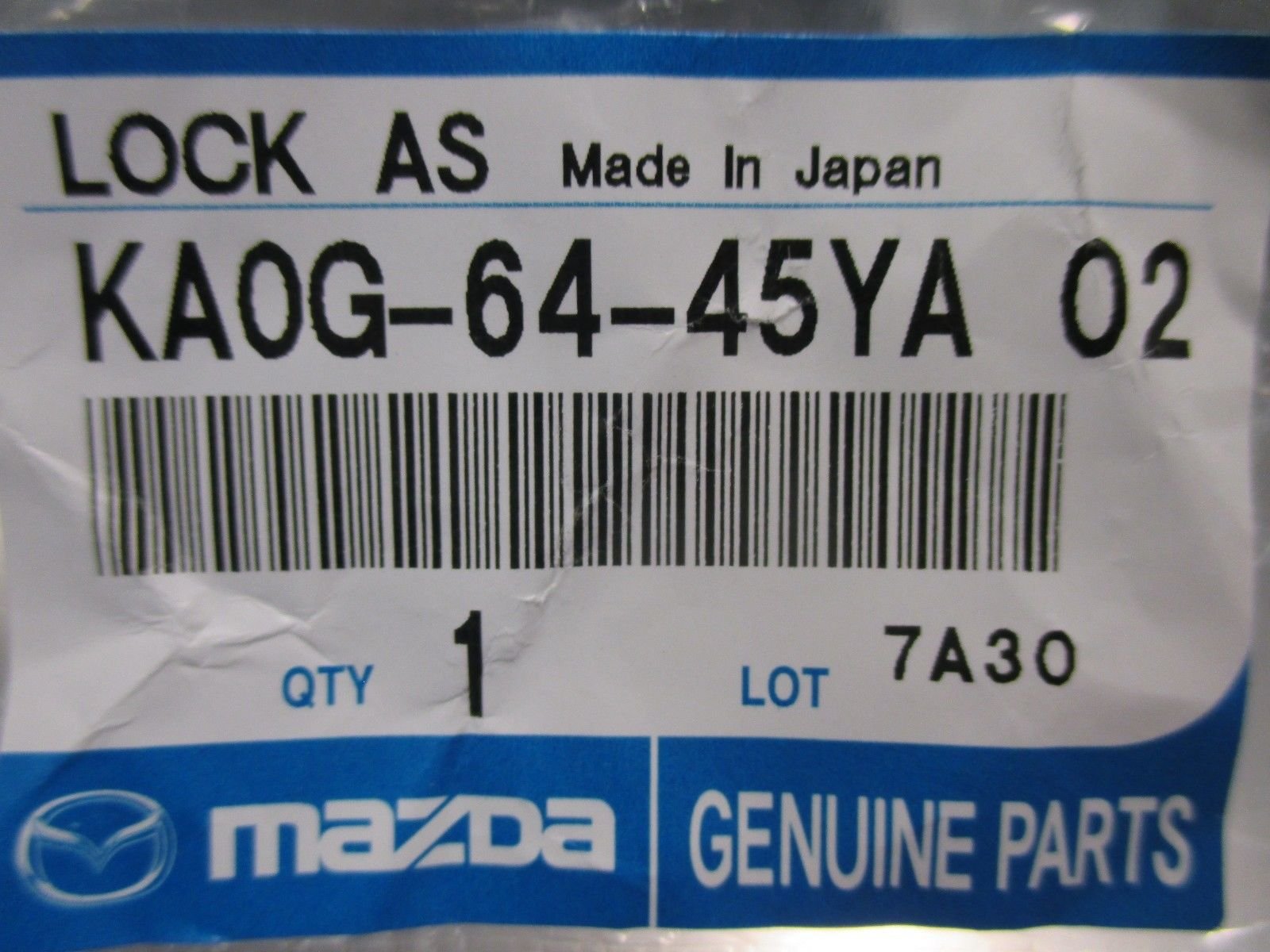 Mazda Console Lid Lock - Ka0G-64-45Ya-02