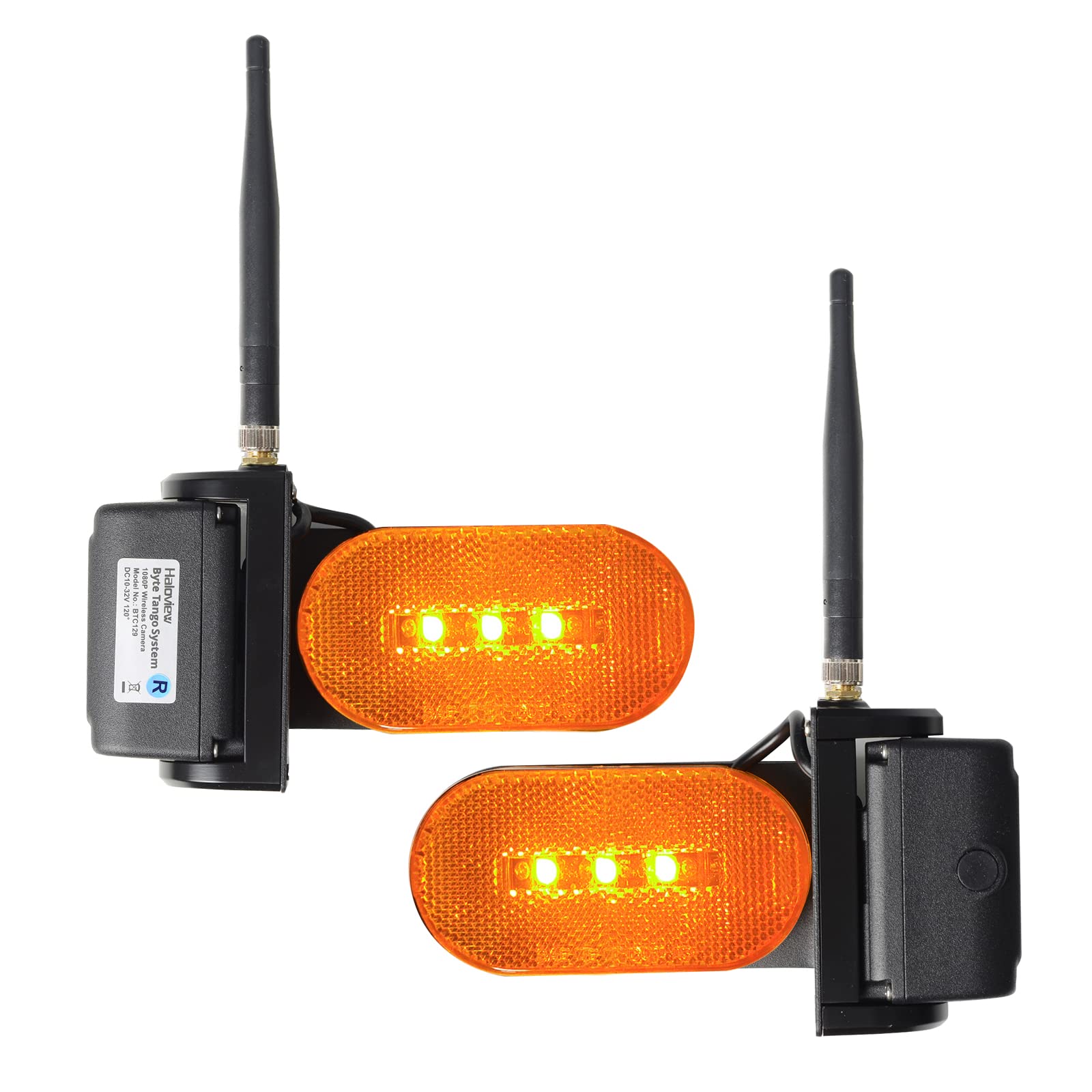 Haloview Btc129 Wireless Rv Side Marker Light Fhd 1080P Cameras For Bt7 Monitor System