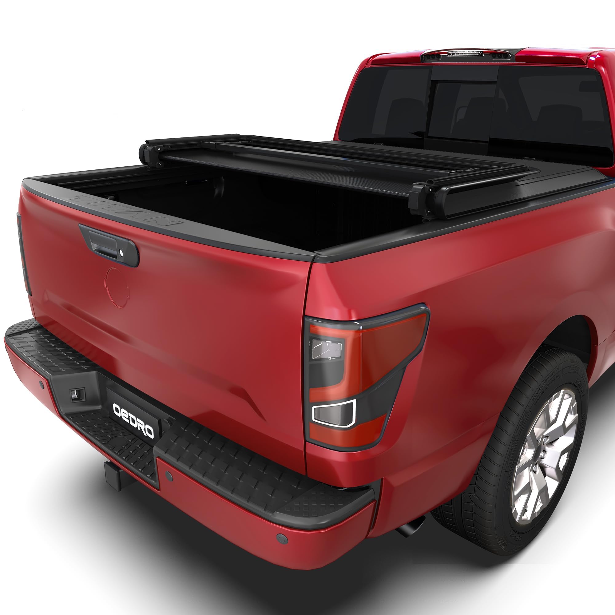 Oedro Soft Tri-Fold Truck Bed Tonneau Cover Compatible With 2005-2021 Nissan Frontier (Not For M  Xico) 6 Feet Bed