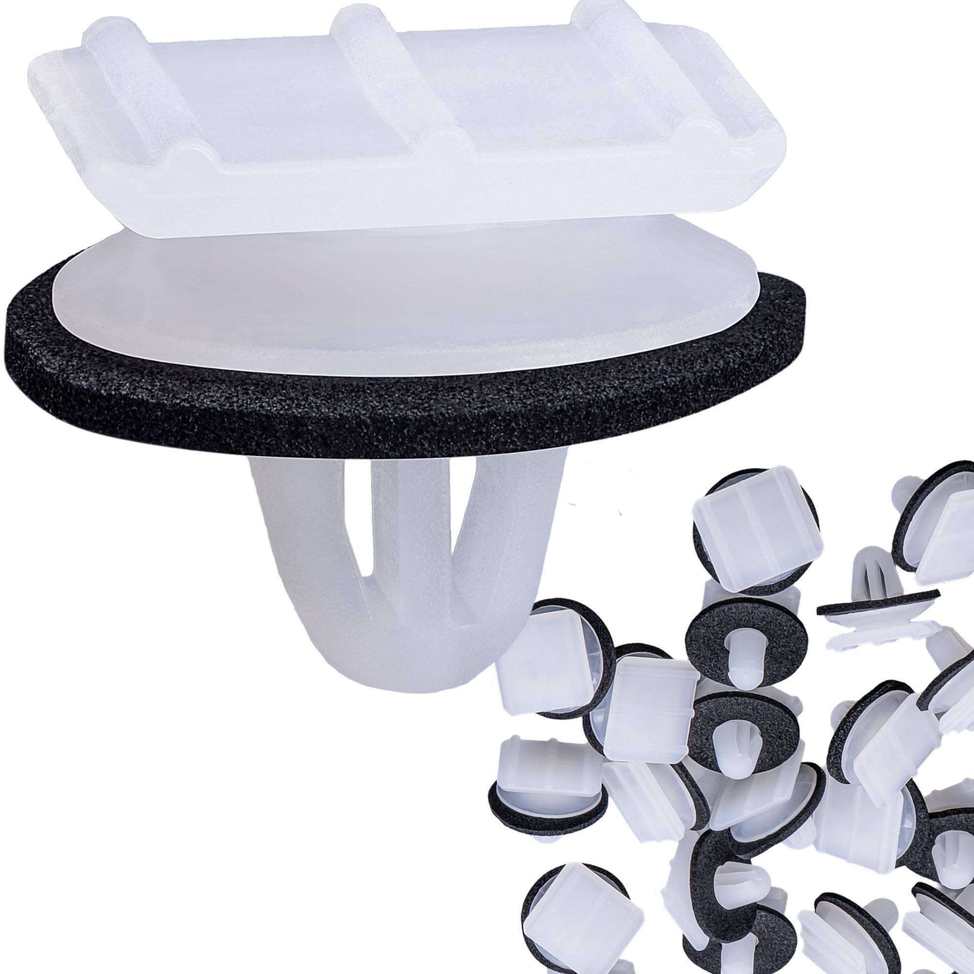 Rexka 30pcs Fender Flare Body Side Roof Garnish Moulding Clip Retainer 76222-SP1-003 for Honda Acura Civic Element Odyssey Pilot