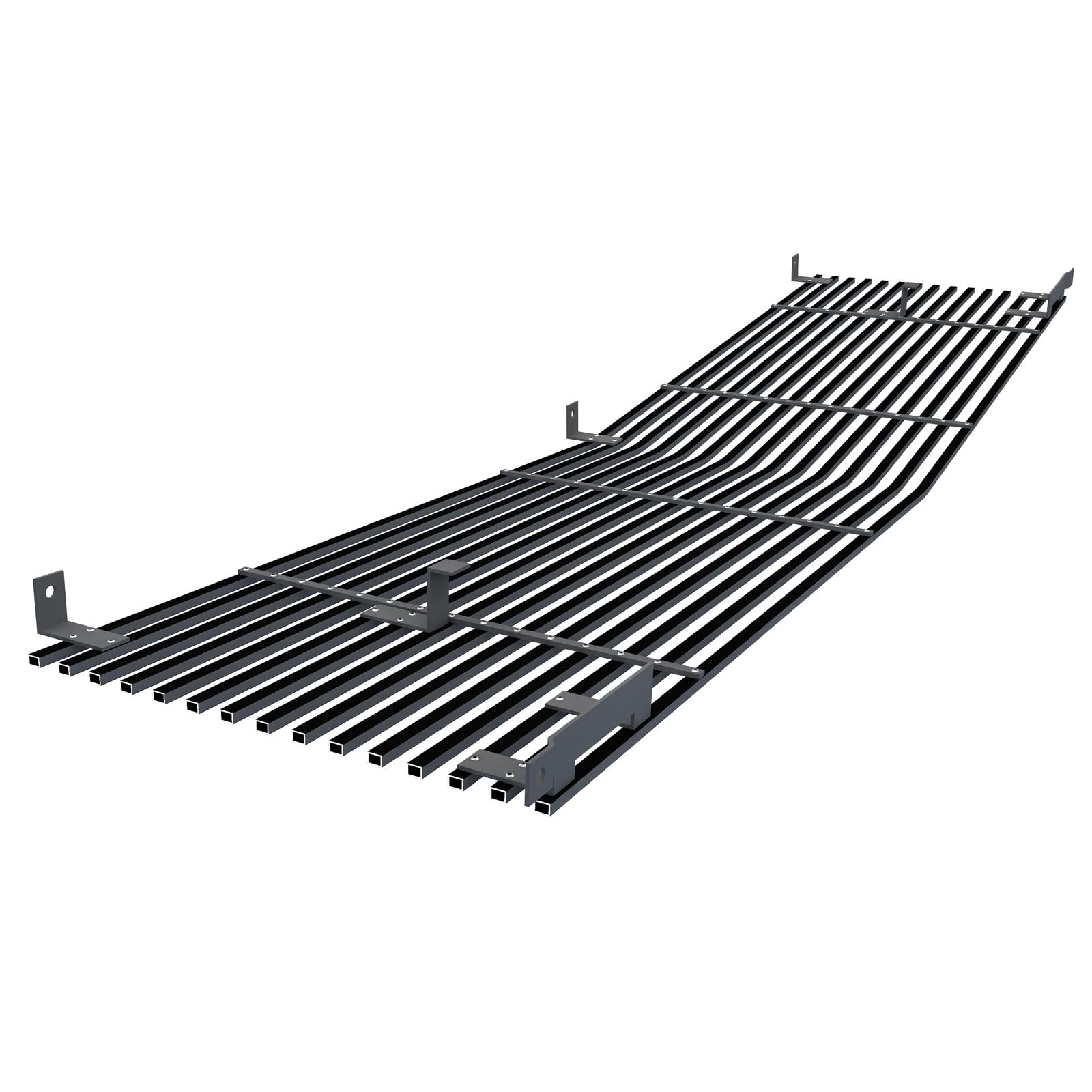 Aps Compatible With Chevy Gmc C K Pickup 1981-1987 & 81-88 Blazer Suburban Jimmy With Stacked Lights Main Upper Stainless Steel