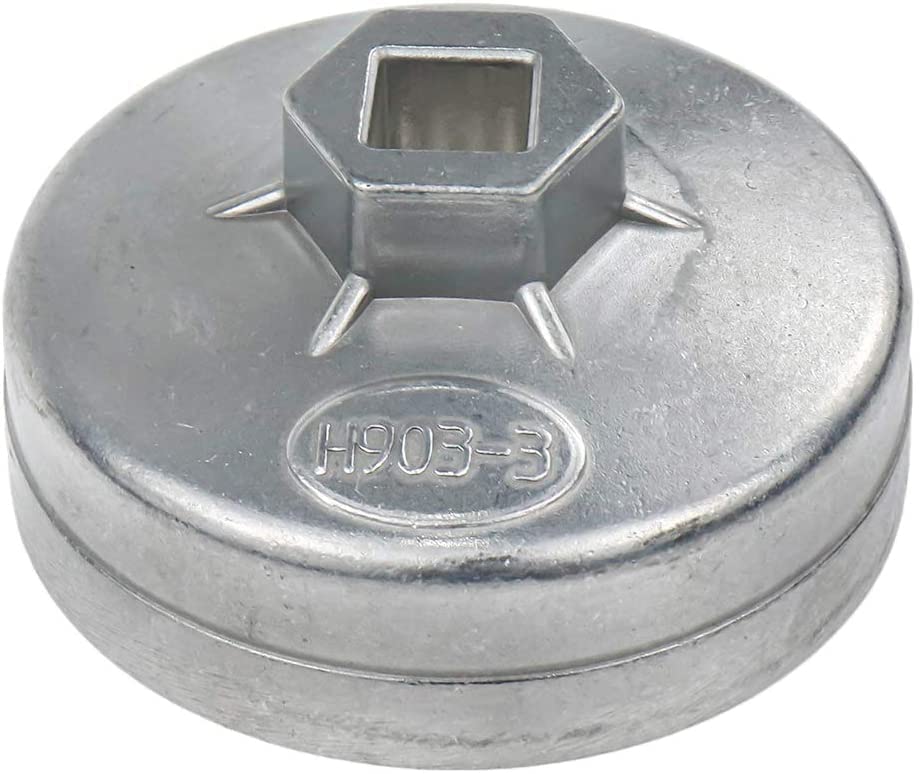 Rannb 74Mm Max Inside Dia 15 Flutes End Cap Oil Filter Wrench Auto Tool