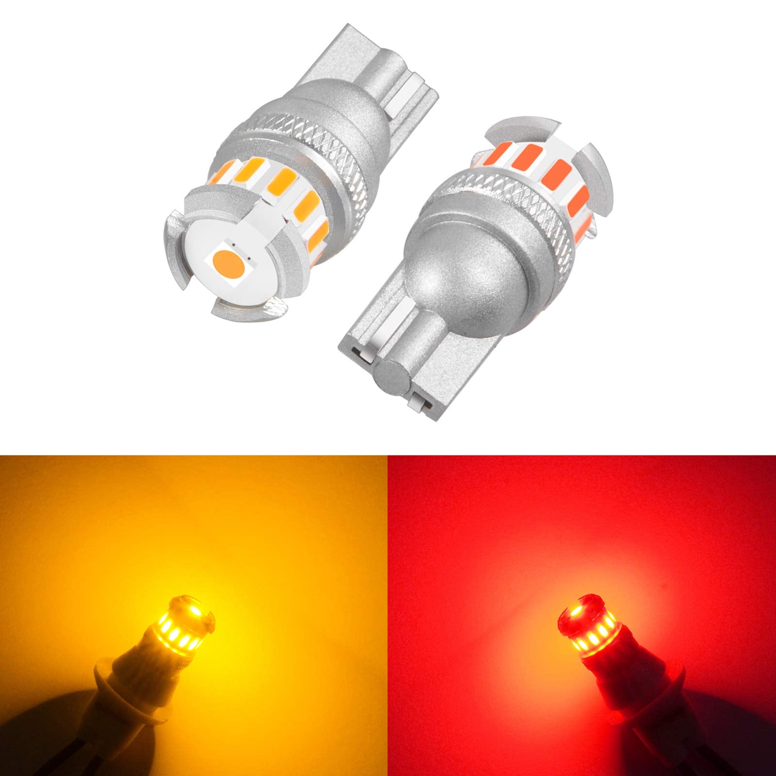 Amazicha Front Rear Led Fender Tips Lights Mud Guards Compatible For Harley Davidson Electra Glide Road King Heritage Softail