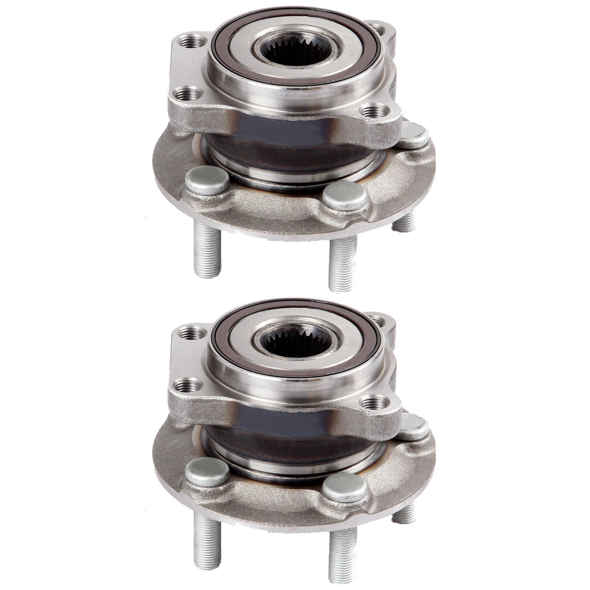 ECCPP Replacement for Pair of 2 New Complete Front Wheel Hub Bearing Assembly 5 Lugs w/ABS for 2005-2009 513220 x2
