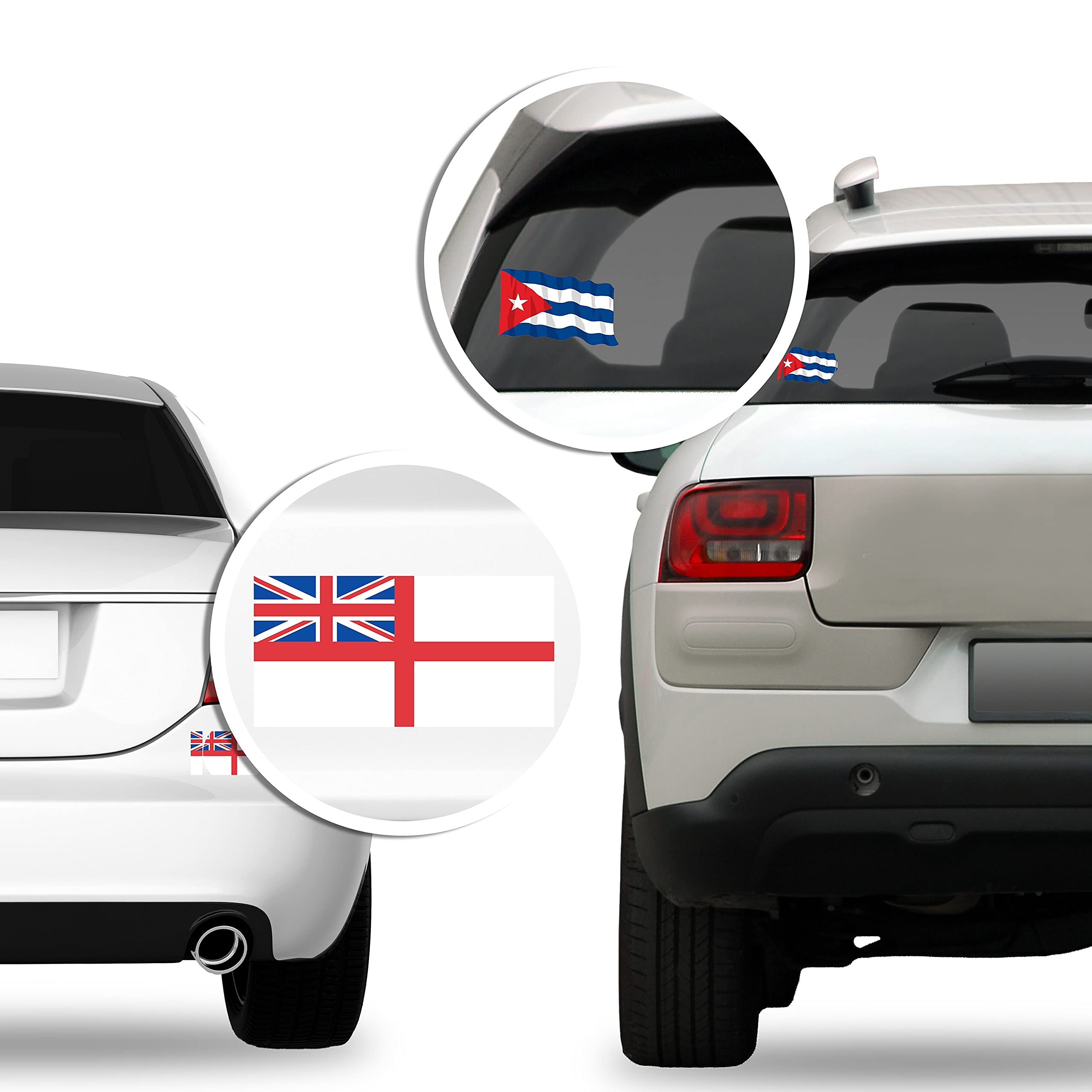 Large Union Jack Flag Sticker (Uk Britain British Uk London Big Vinyl Decal (7 X 11 Inch)