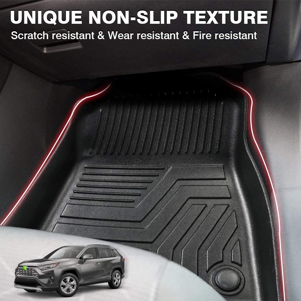 Powerty Floor Mats For 2024 2025 Chevrolet/Chevy Trax Accessories All Weather Floor Liner 3D Tpe 1St & 2Nd Row Floor Mat Heavy-D