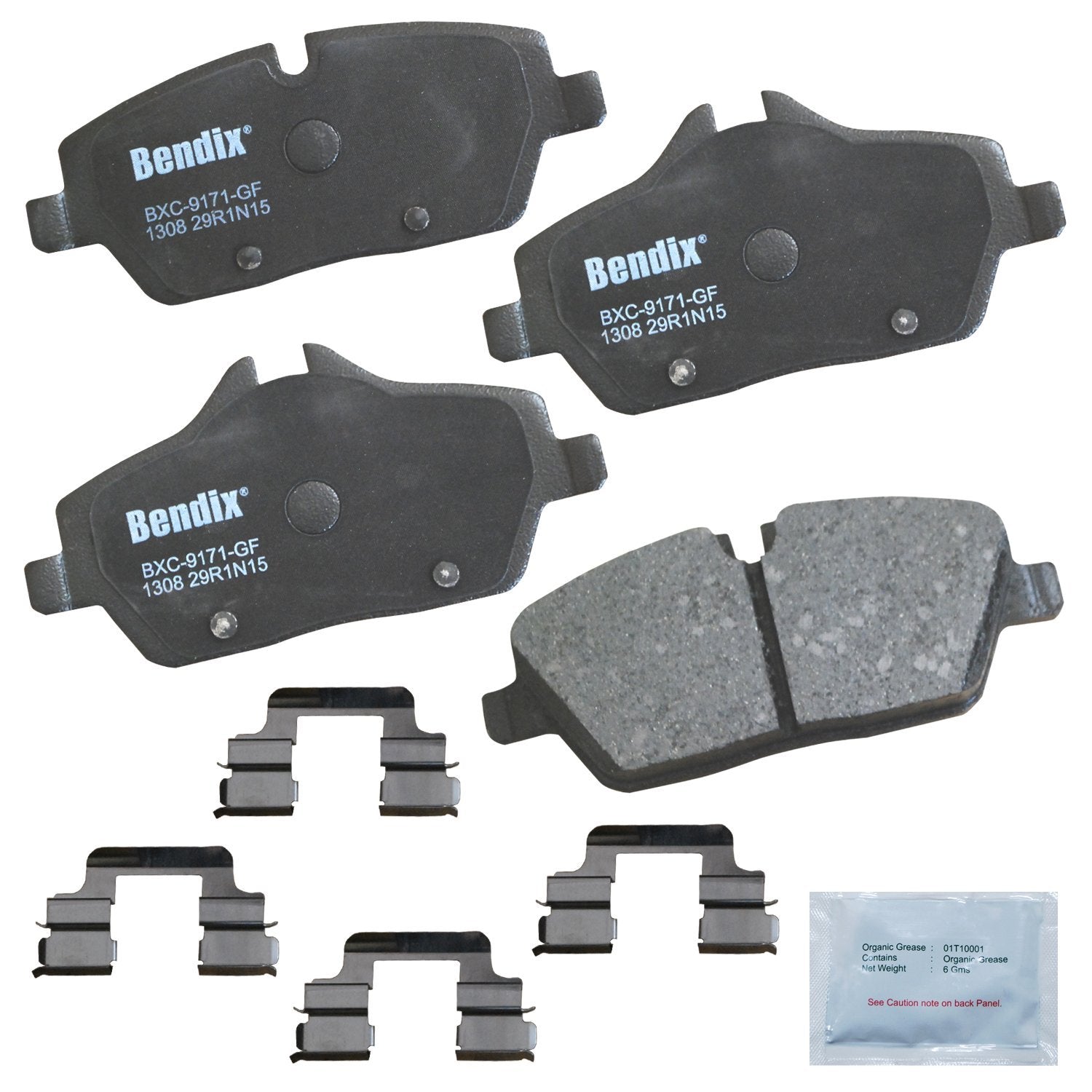 Bendix Priority1 Cfc1308 Ceramic Front Brake Pads For Mini Cooper 2024-2007