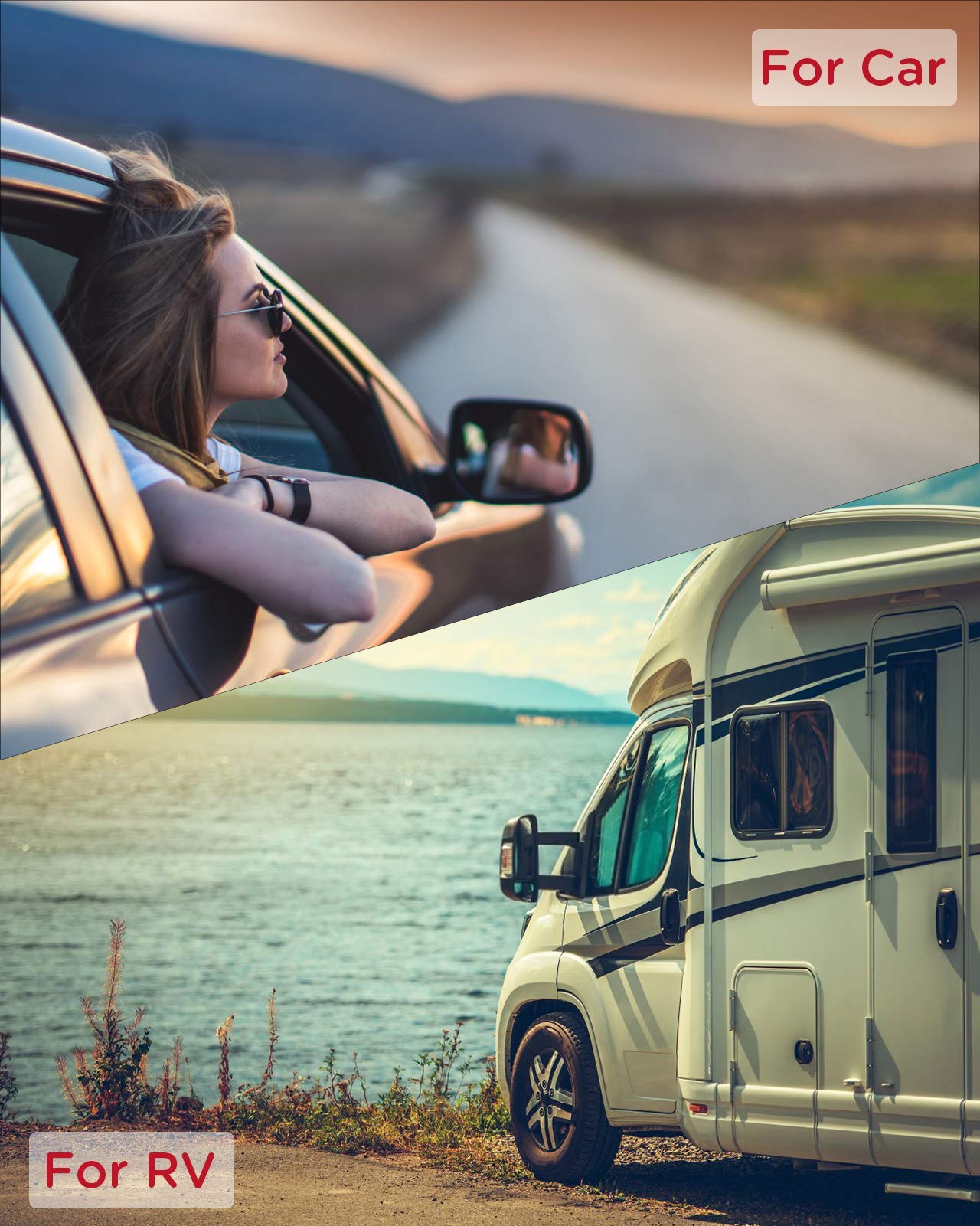 12V/24V Car Electric Blanket For Back Pain Relief, Comfytemp Travel Blanket With 6 Heat Setting, 5 Auto-Off, Portable Mini Blanket For Back Pain, Shoulders And Cramps Relief, 12X 24 Washable