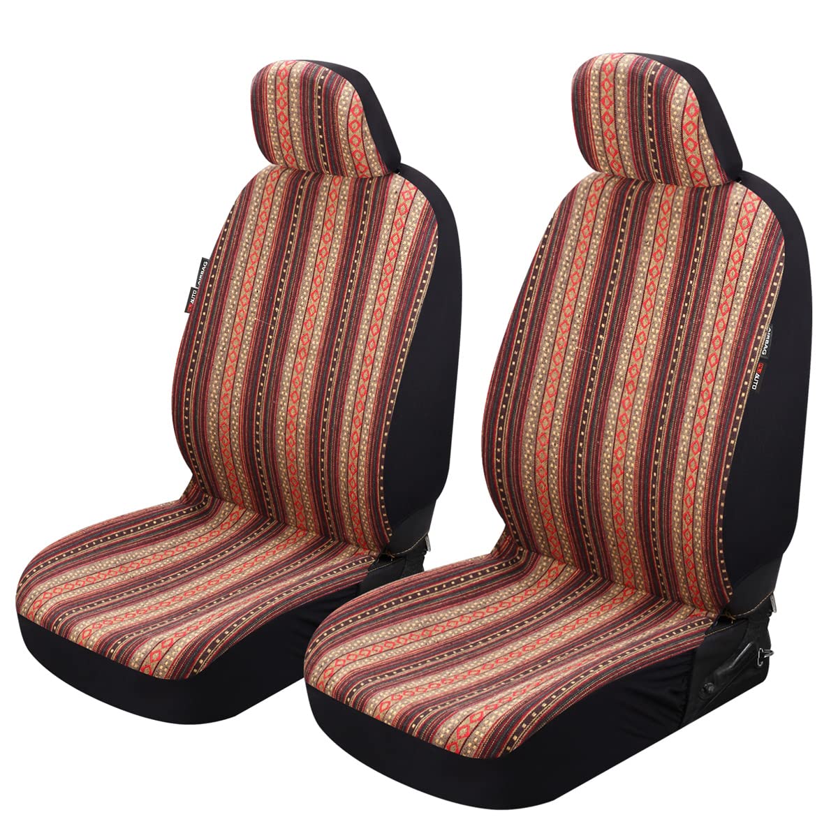 P&J Durable Blanket Car Seat Cover Magic Boho Bucket Universal Fit For Cars Suvs Trucks Vans