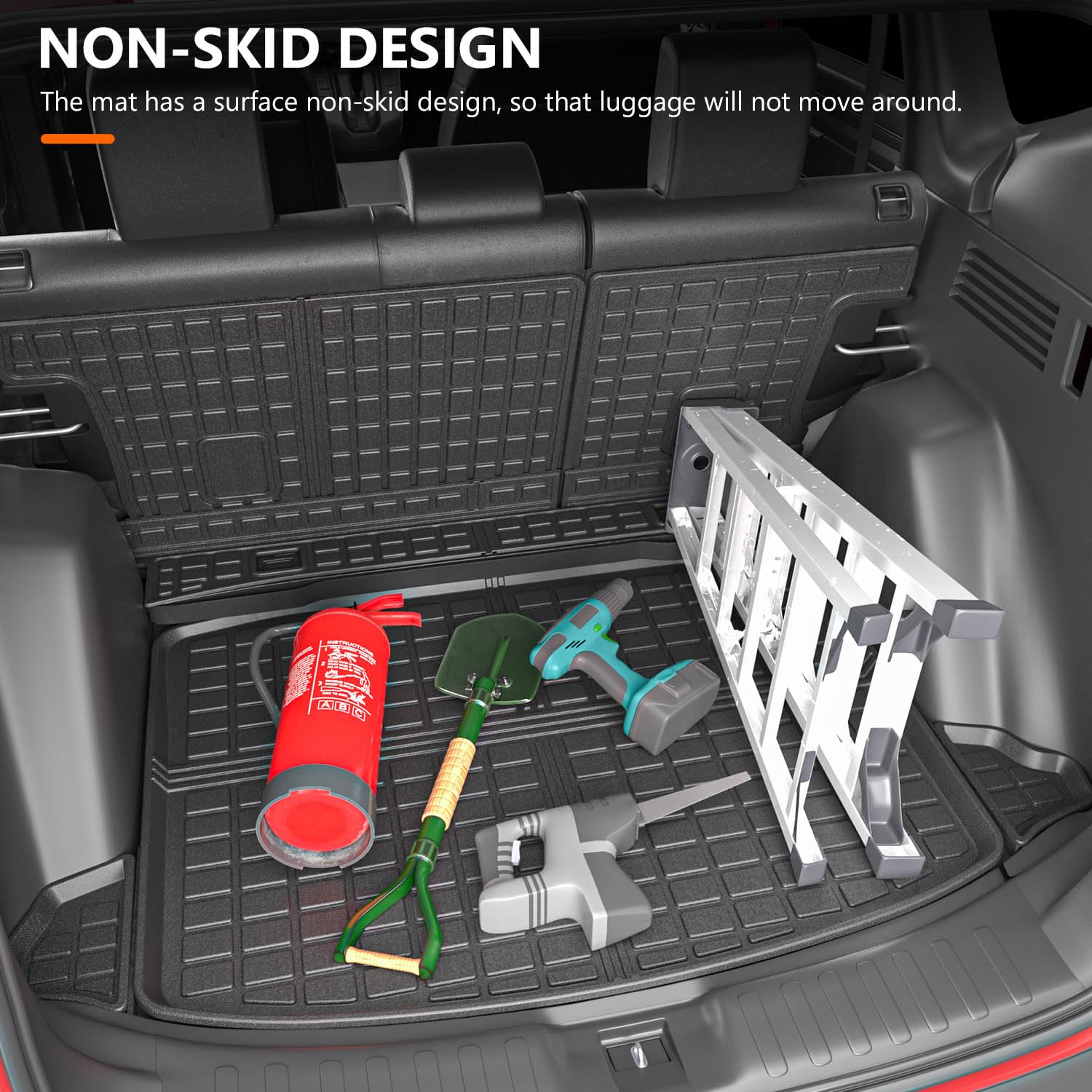 Powoq Fuel Cargo Mat Compatible With 2017-2022 Honda Crv Trunk Mat Cargo Liner Tpe Backrest Trunk Liner Replacement For 2017 201