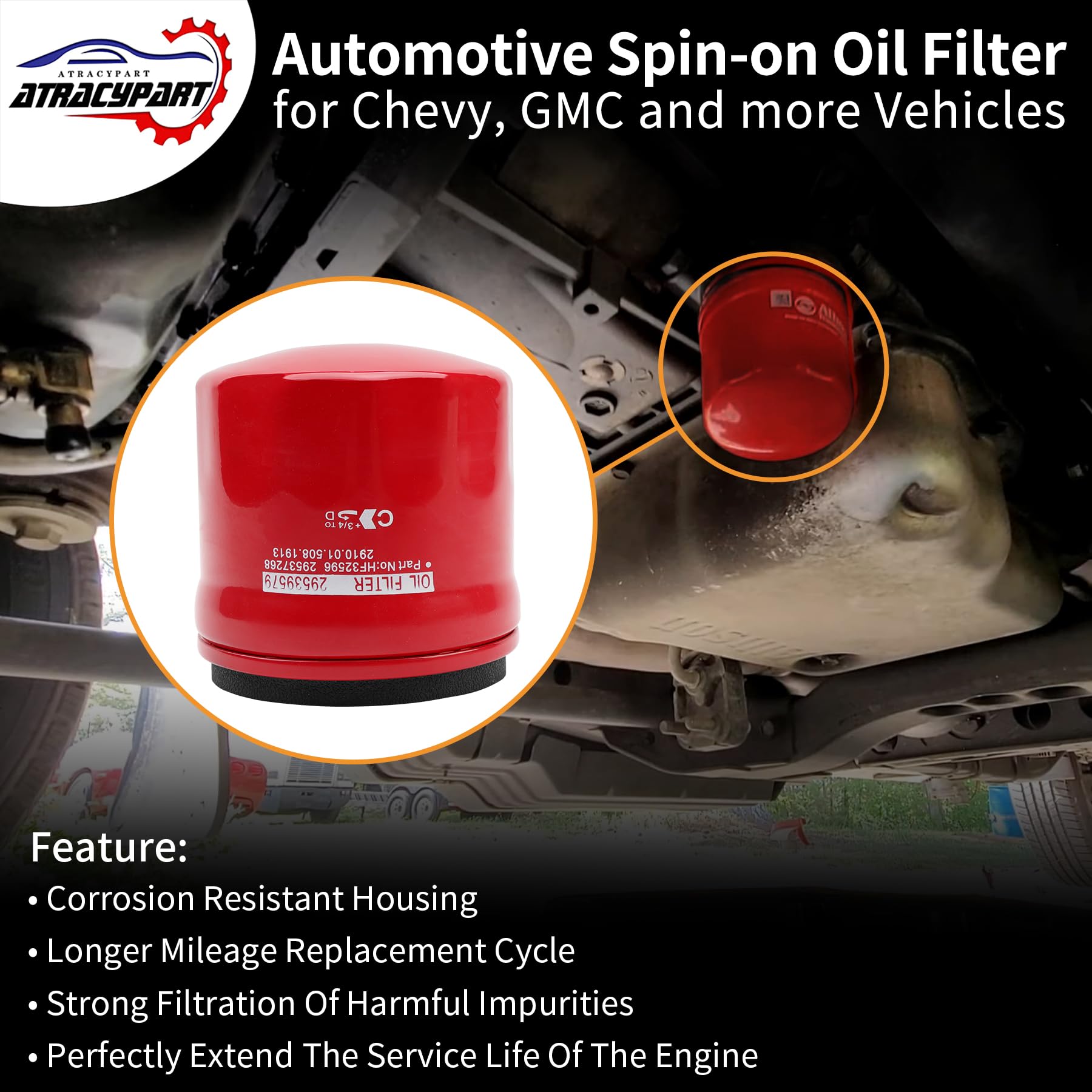 29539579 Transmissions Filter Compatible With Allison 1000 2000 2400 Series, Fit for 01-19 Chevy Silverado/GMC Sierra 2500HD, 03