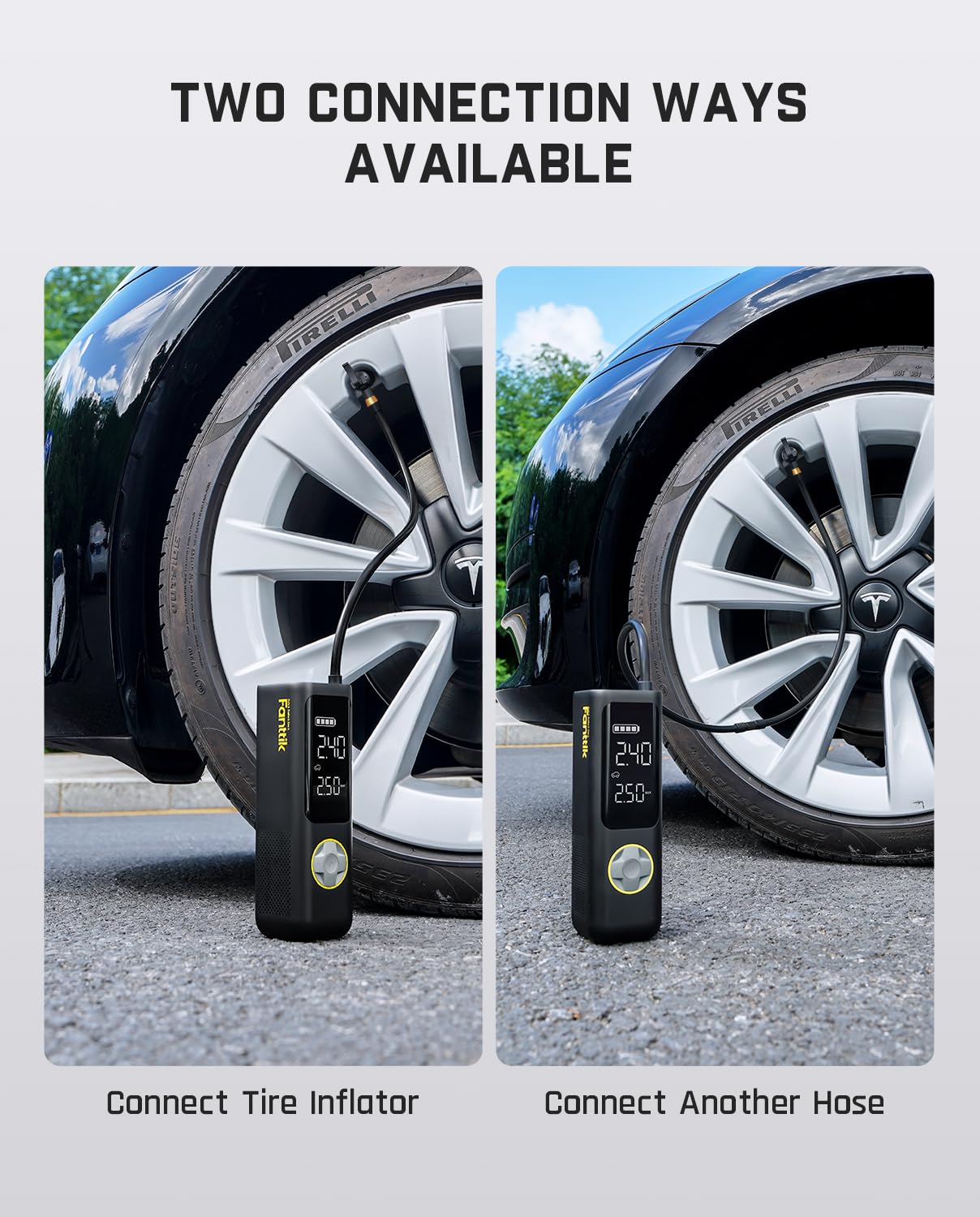 Fanttik Air Pump Hose Adapter, Extension Hose For Schrader And Presta Valve, 19.96'' Locking Tire Chuck Tube, Vg8/8V1 Screw Thre