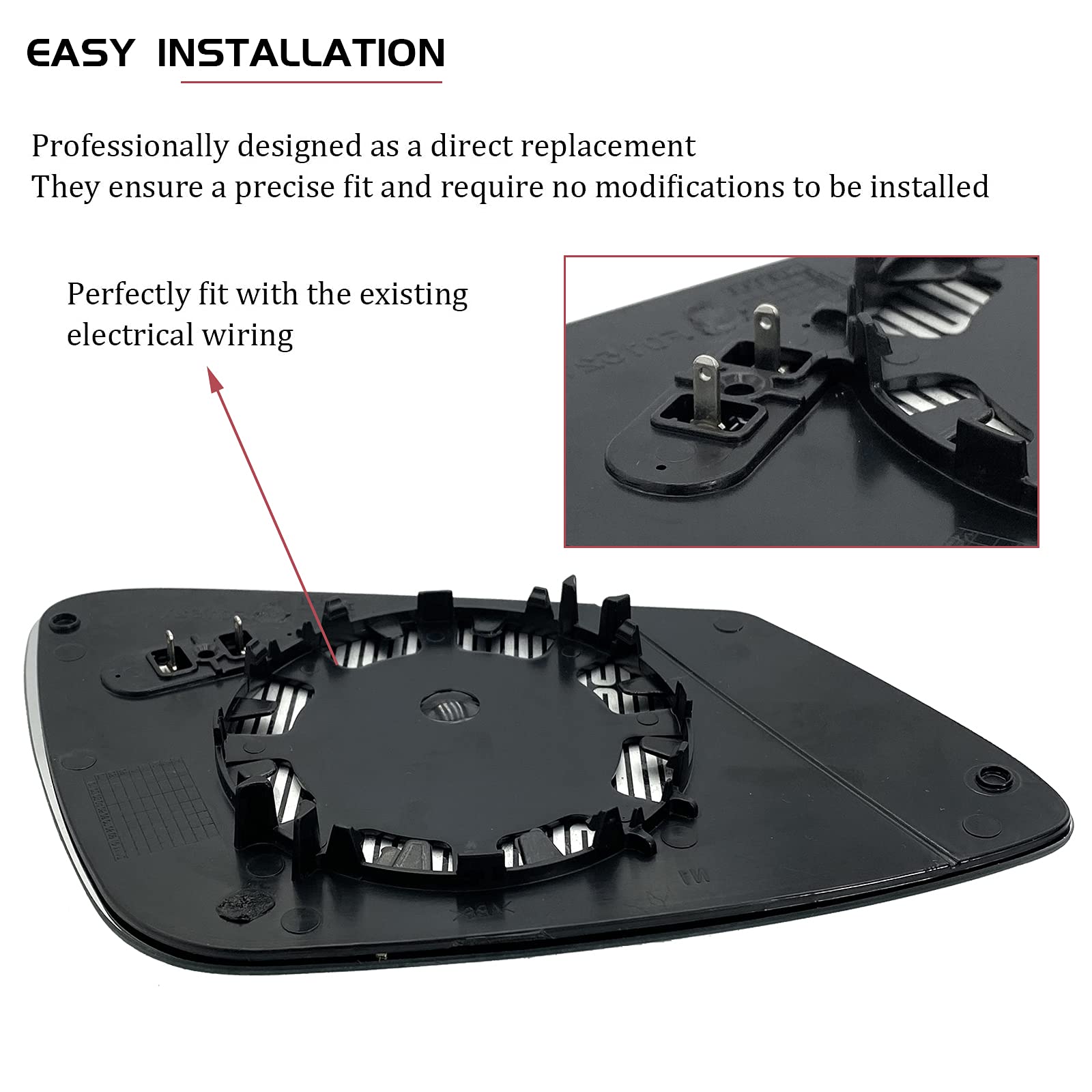 Passenger Right Side Mirror Replacement for BMW 228i 320i 328i 330i 335i 428i 430i 435i 440i 535i 550i 640i i3 M2 M3 M4 M5 M6 X1