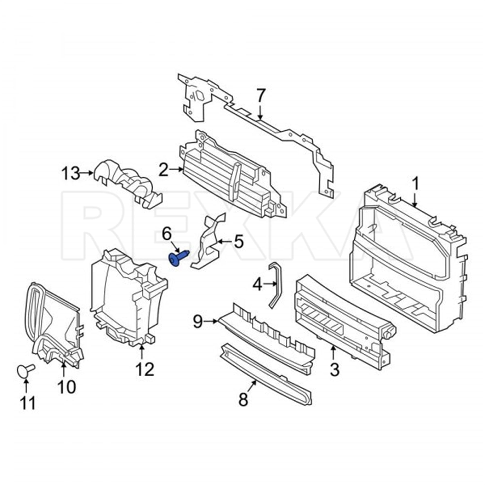 Rexka 20Pcs Splash Shield Fender Liner Bumper Cover Retainer Clips Anr2224 For Land Rover Defender 110 90 Discovery Freelander Lr3 Lr4 Range Rover Evoque Velar