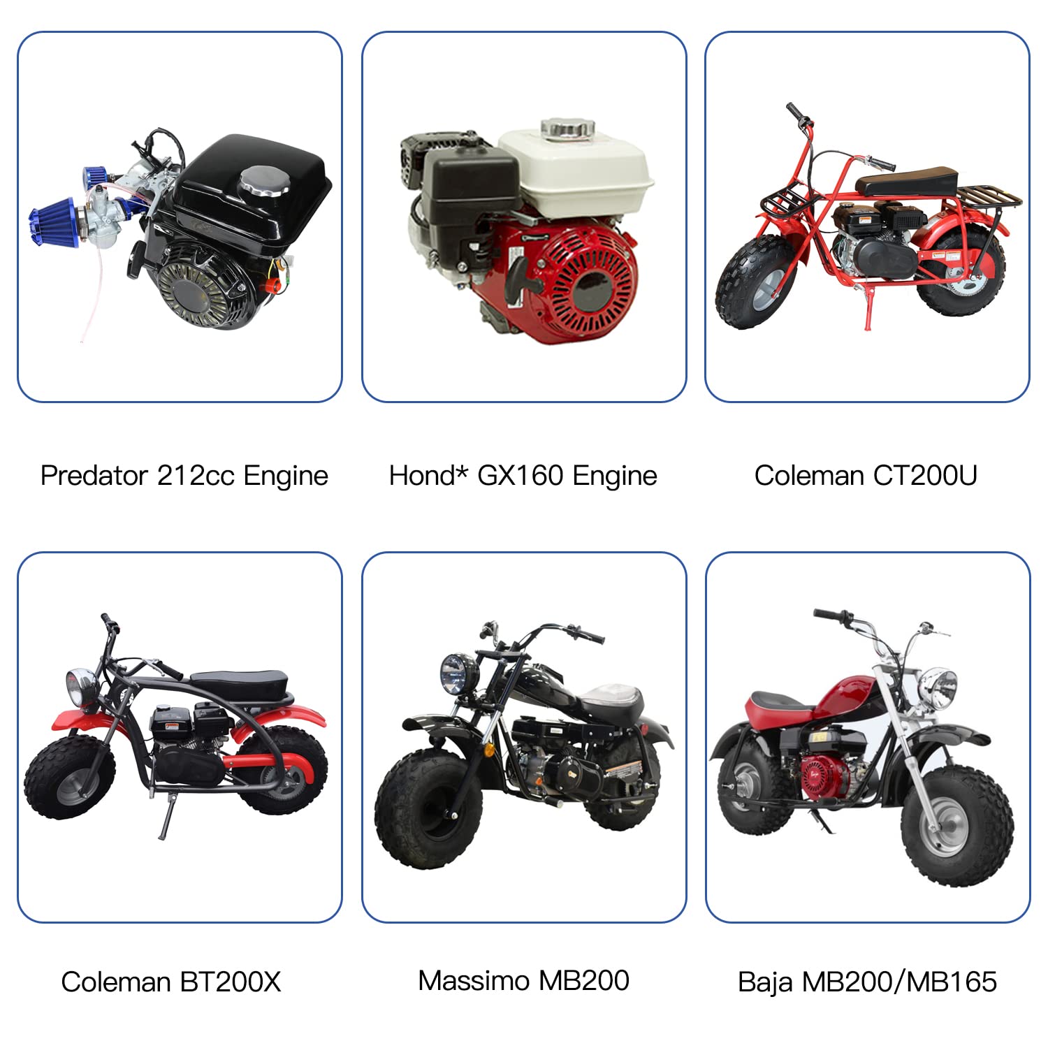 Yoxufa Vm22 Carburetor 212Cc Carb Replacement For Predator 212Cc 224Cc 196Cc 6.5Hp Engine Coleman Ct200U Ct200U-Ex Bt200X Baja W