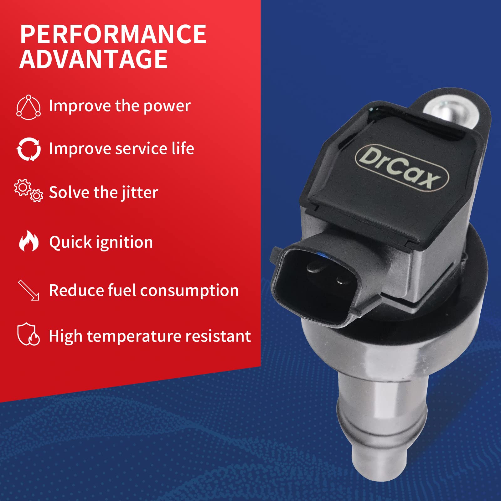 Drcax Oem Ignition Coil Uf707 27301-2B110 Compatible With Kia Forte Veloster Koup Replaces B284 C936 Gn10683 178-8544 E1207-1.6L