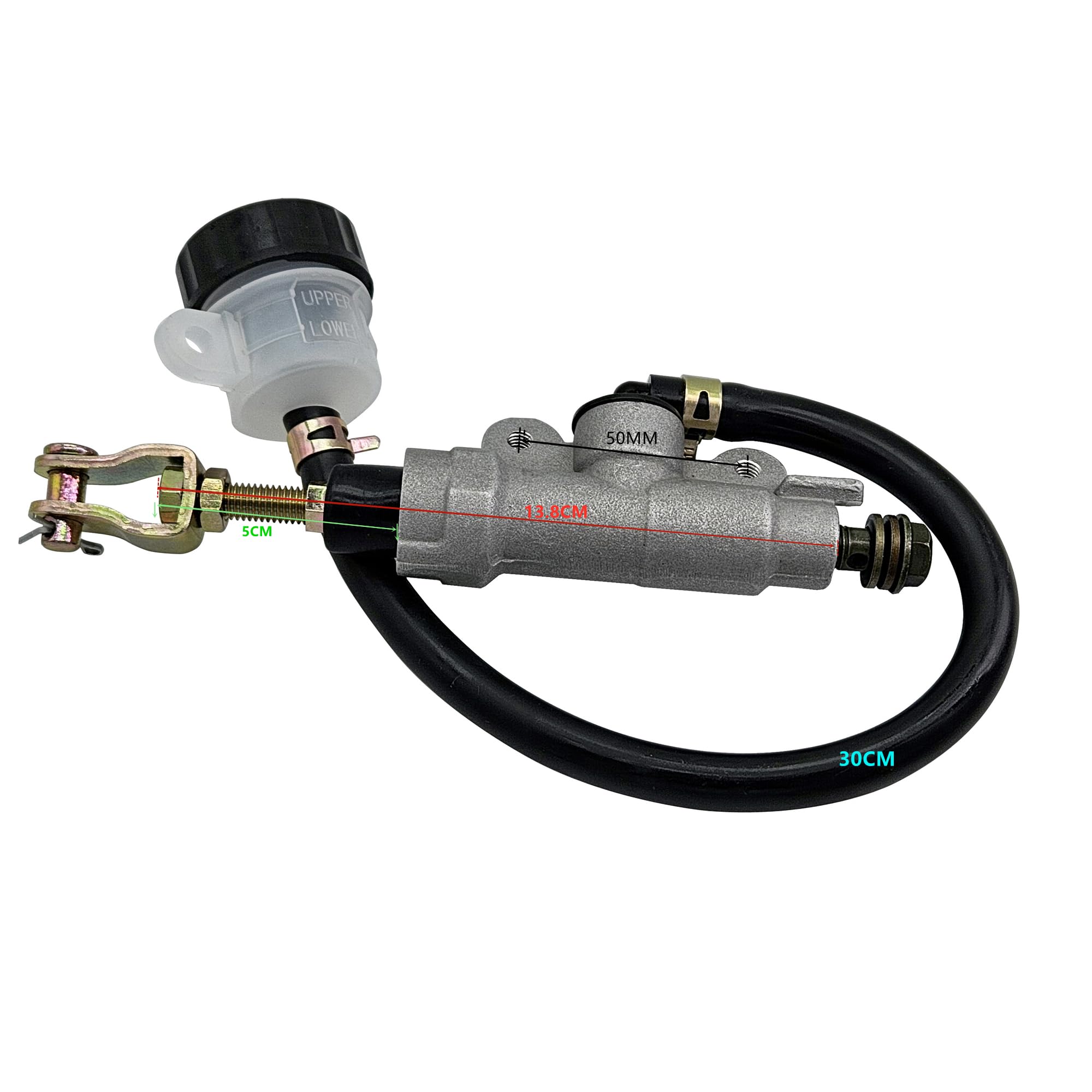 Joygowe Rear Brake Master Cylinder Compatible with Kawasaki KX 65 80 85 100 125 250 500 KMX KDX200 KLX150L KLX 250 250S Ninja ZX