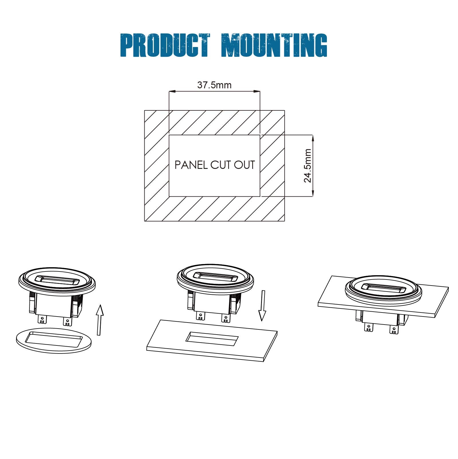 Runleader Digital Lcd Hour Meter Kit, Ac/Dc 5V To 277V, Use For Ztr Lawn Mower Tractor Generator Golf Cart Club Car Scrubber Marine Atv Motor Compressor And Gas Powered Equipment