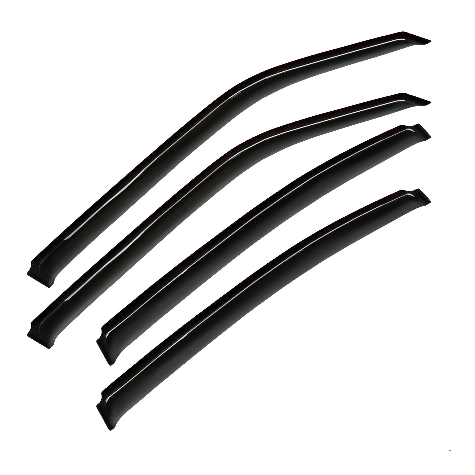 Gldifa Smoke Side Window Visors Compatible With 06-10 Dodge Charger Sun/Rain Guards Wind Deflector 4Pc