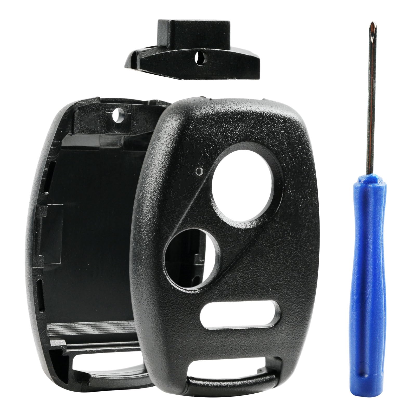 USA Remote CUTTING NOT REQUIRED - Key Fob Keyless Entry Remote Shell Case & Pad fits Honda Accord/Civic/CR-V/Fit/Odyssey/Pilot/R