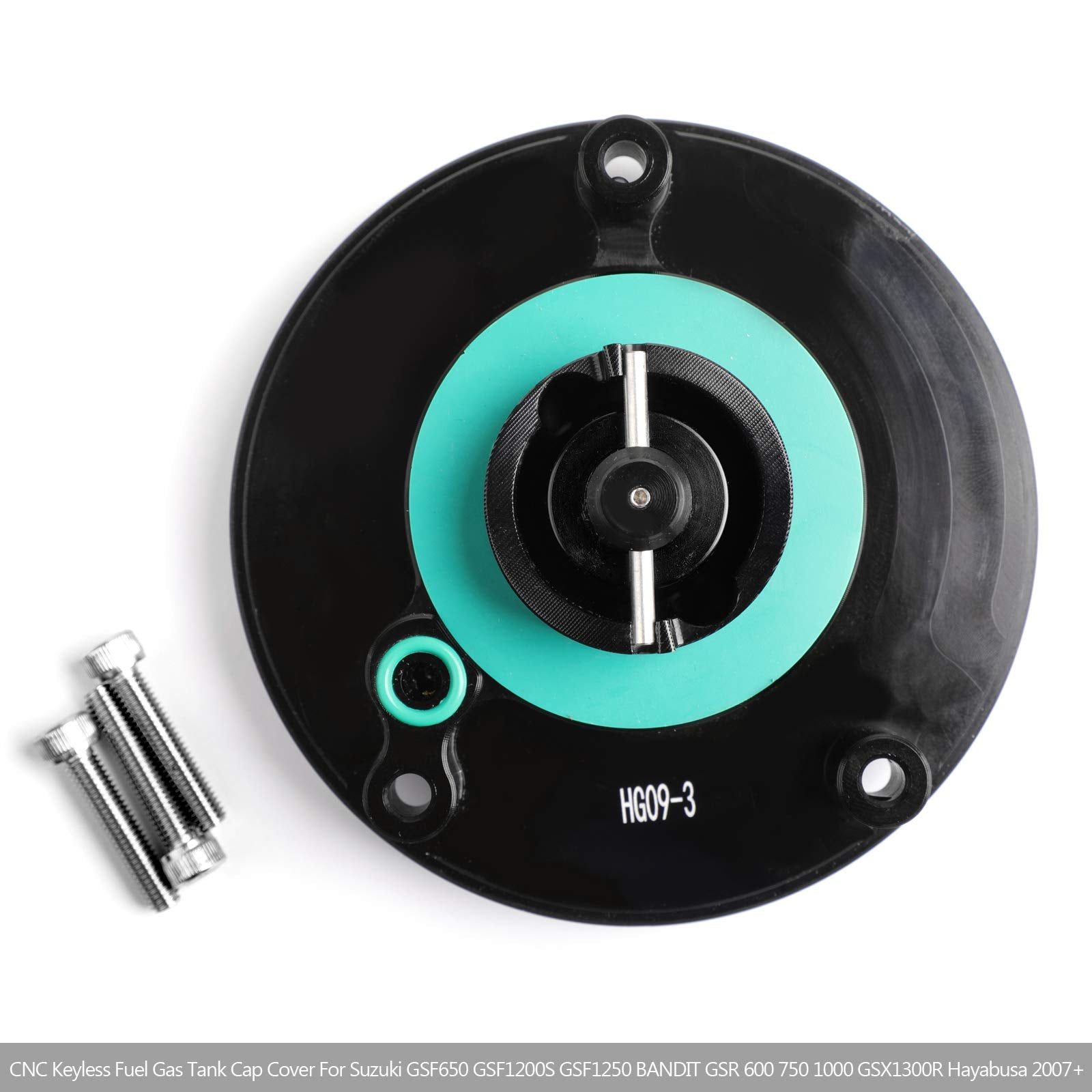 Areyourshop Cnc Keyless Fuel Gas Tank Cap For Suzuki Gsxr 600/750/1000 Gsr 600/750 03-18, Please Check The Description For Exact Fitment Models