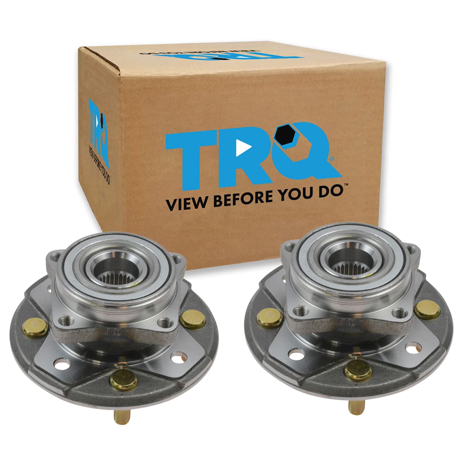 Trq Front Wheel Hub Bearings Assembly Set Compatible With 1997 Acura Cl 1990-1997 Honda Accord