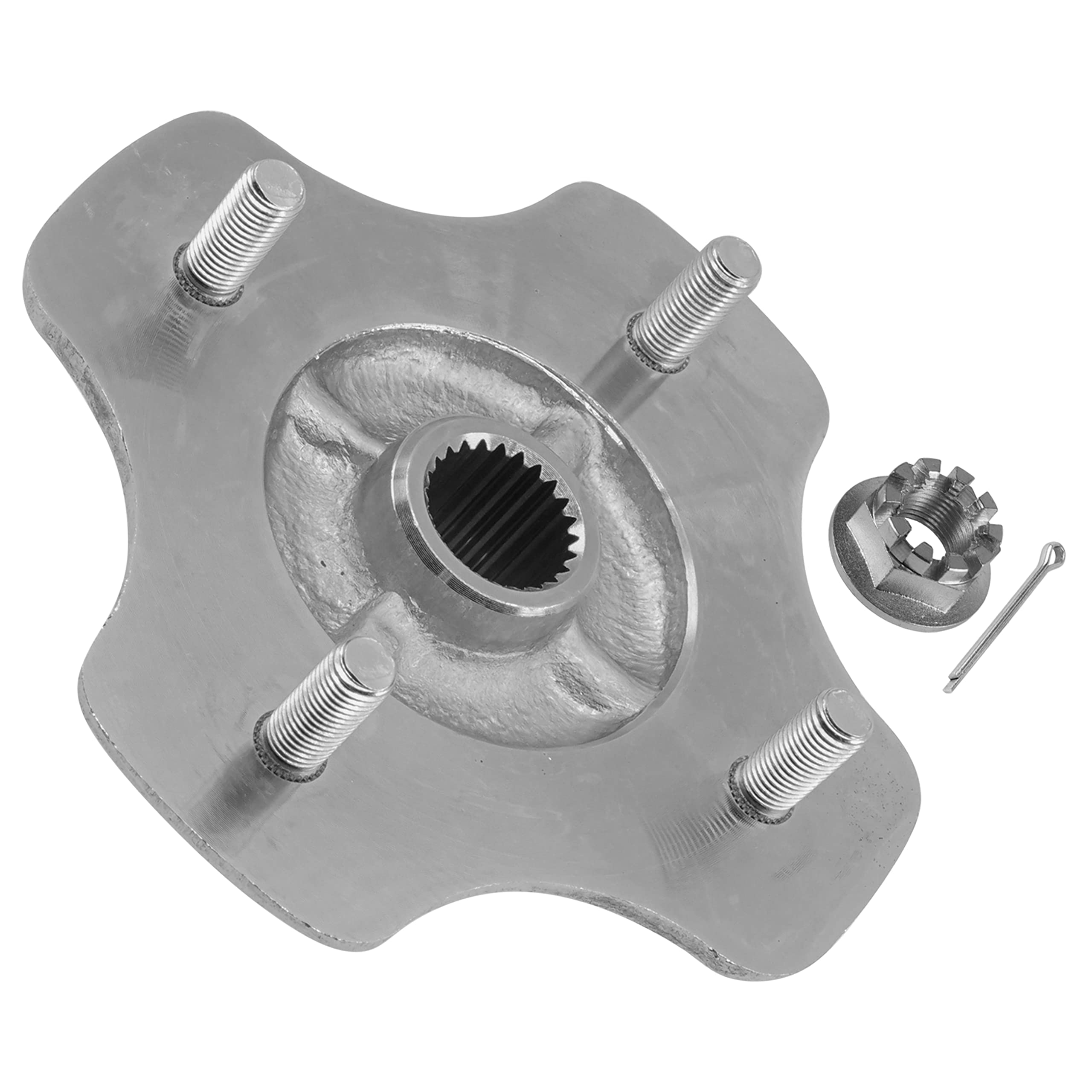 Caltric Rear Axle Wheel Hub with Nut Compatible with Honda Fourtrax 300 TRX300FW & TRX300 2x4 4x4 1988-1992 / Fourtrax 200 TRX20