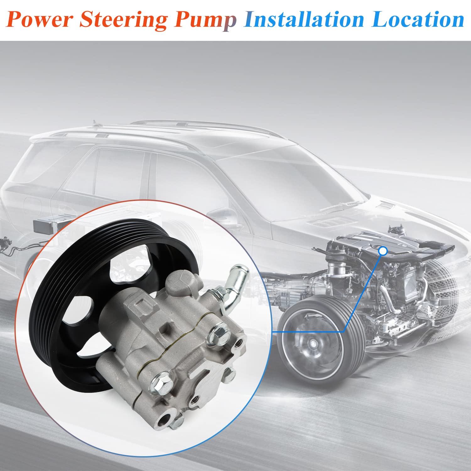 Daysyore Power Steering Pump 21-5366 Fits For 2004-2011 Infini-Ti Qx56, 2004 Pathfinder Armada, 2004-2010 Titan, 2005-2009 Armad