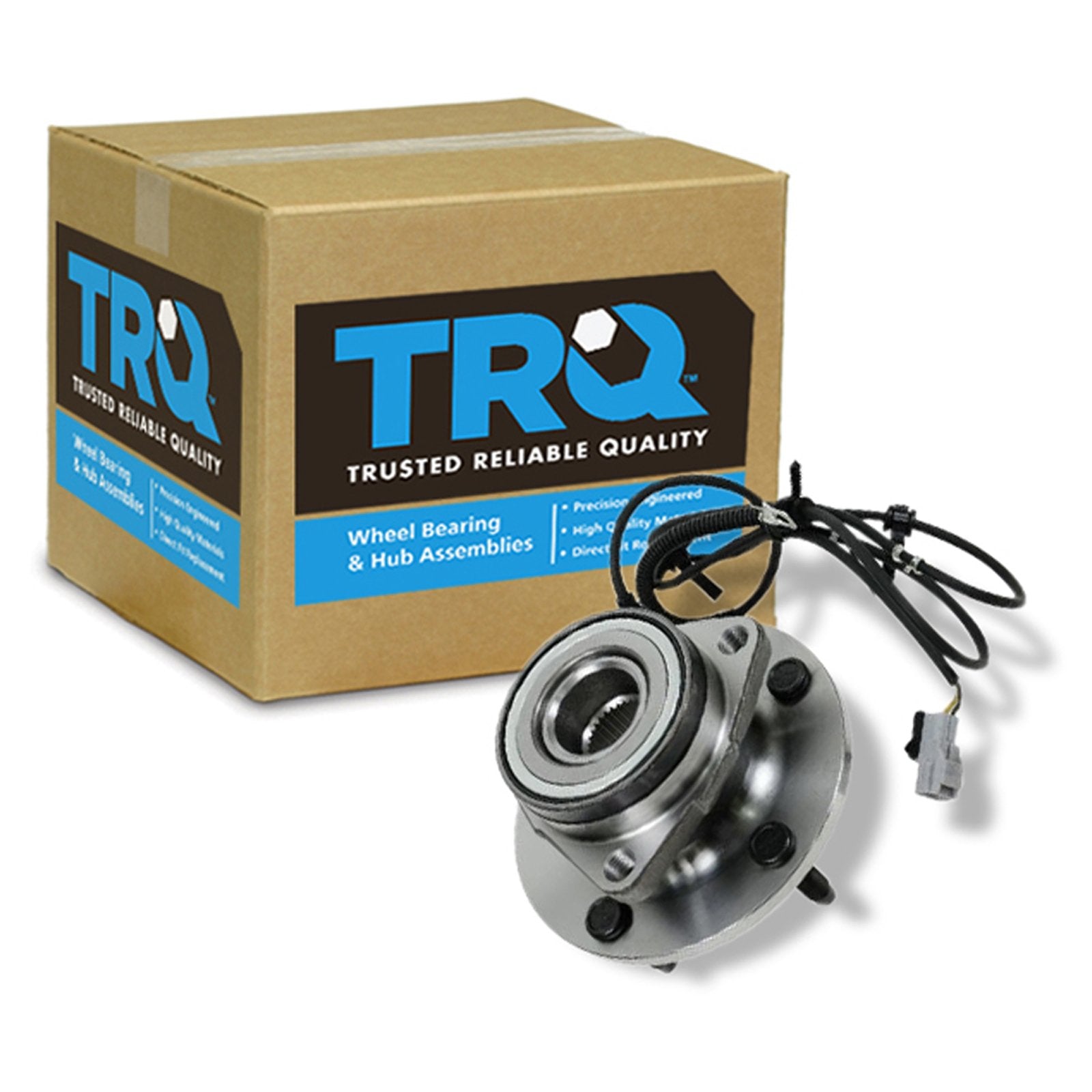 Trq Front Wheel Bearing & Hub Assembly With Abs Sensor Compatible With 1997-1999 Dodge Ram 1500