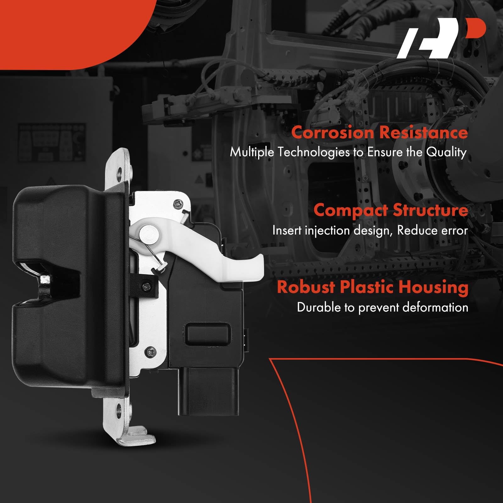 A-Premium Rear Trunk Latch Tailgate Door Lock Actuator Compatible with Kia Sorento 2016-2020, Sport Utility, without Power Liftg