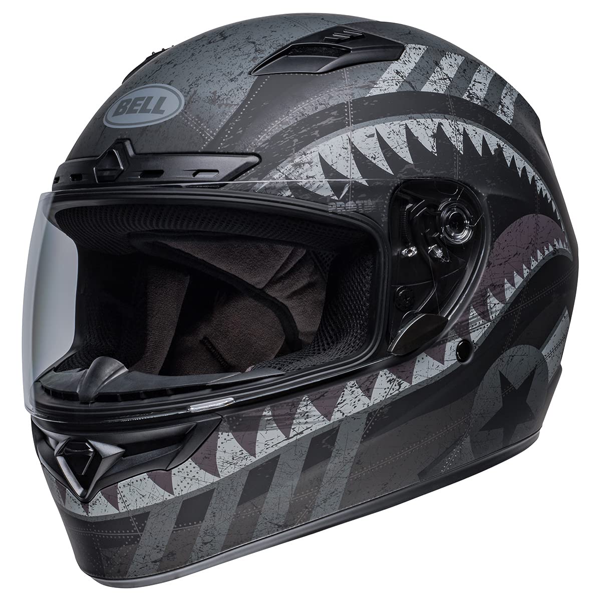 Bell Qualifier Dlx Mips Street Helmet (Devil May Care Matte Black/Gray - X-Large)