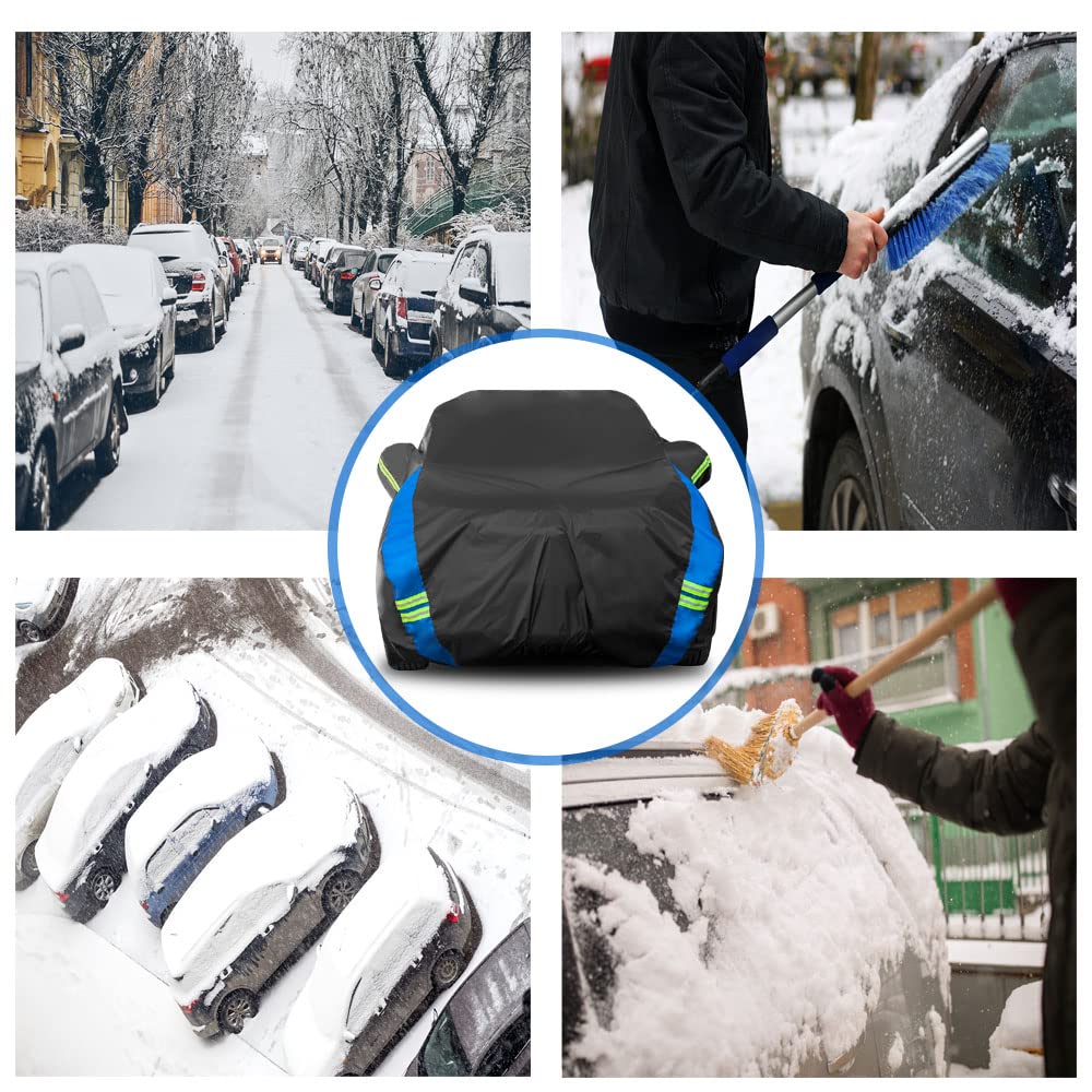 Avecrew Car Cover Custom Fit For Benz Glc, Waterproof All Weather Full Exterior Cover Rain Snow Uv Protection Cover With Side Do