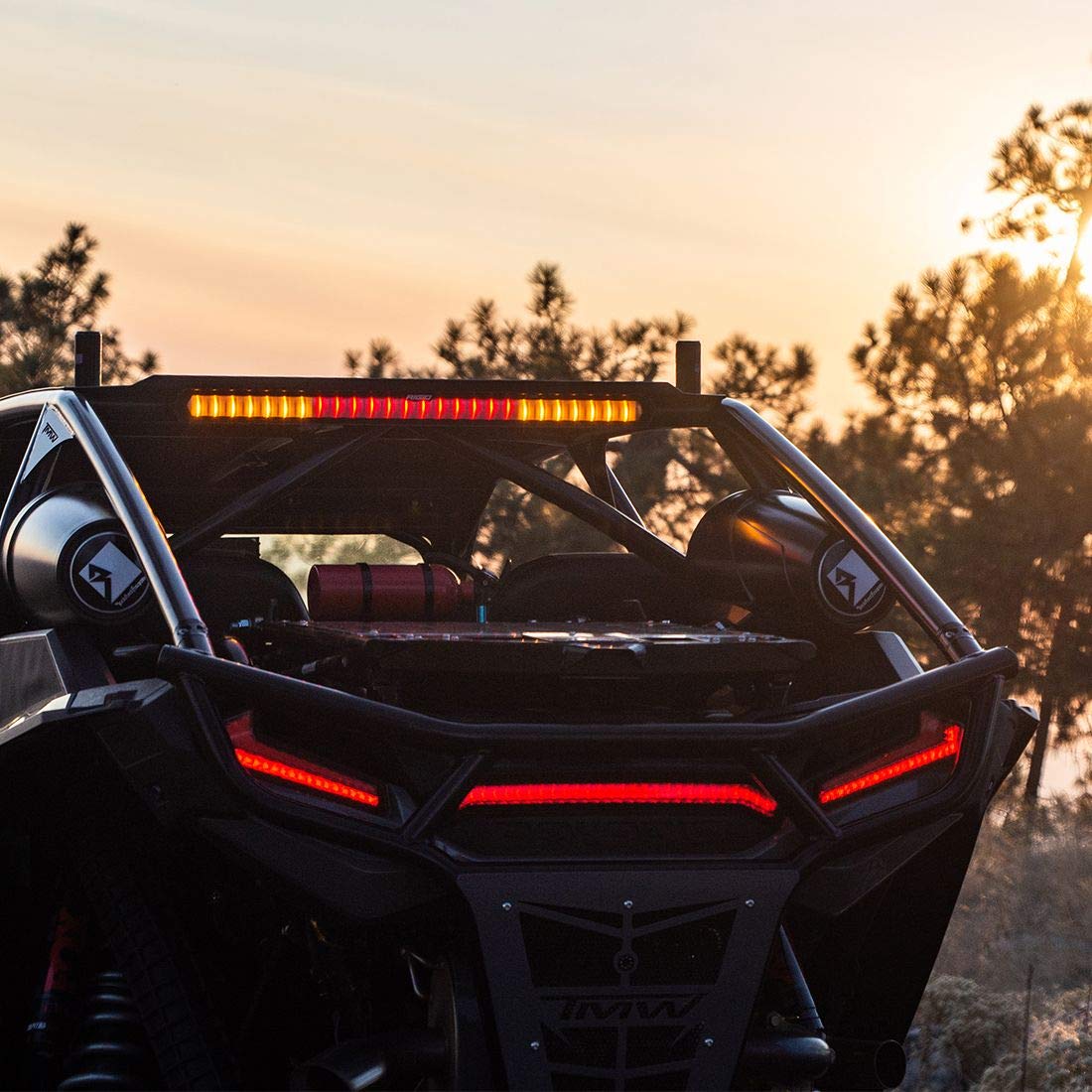 Rigid Industries - 901802 Chase Rear Facing 27 Mode 5 Color Led Light Bar 28-Inch Surface Mount (28 Inches)