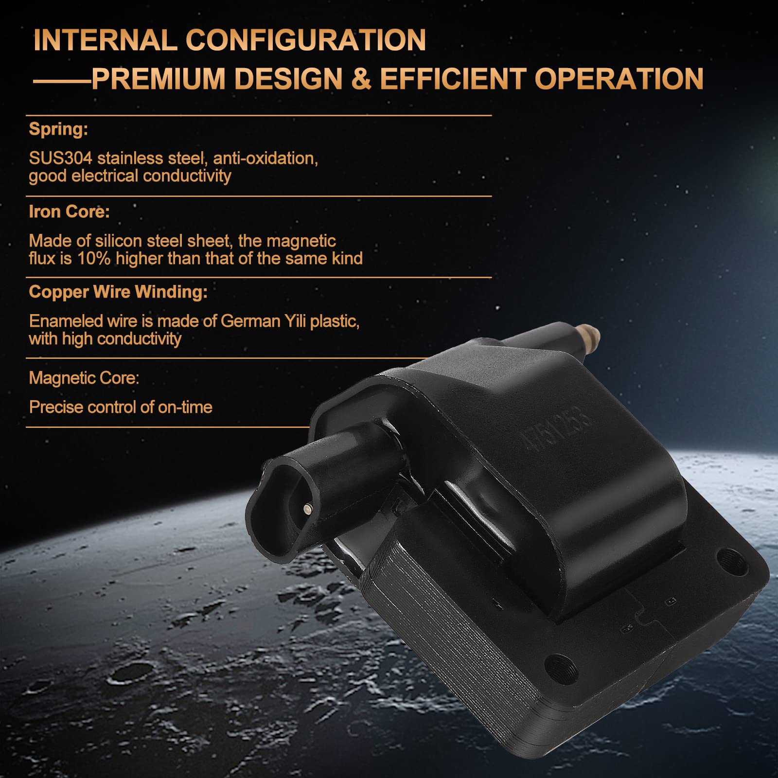 5252577 Ignition Coil Pack Fits For Dodge Caravan B150 B250 B350 92-94 B2500 B3500 95-97, For Chry Voyager Sundance 91-195 Repla