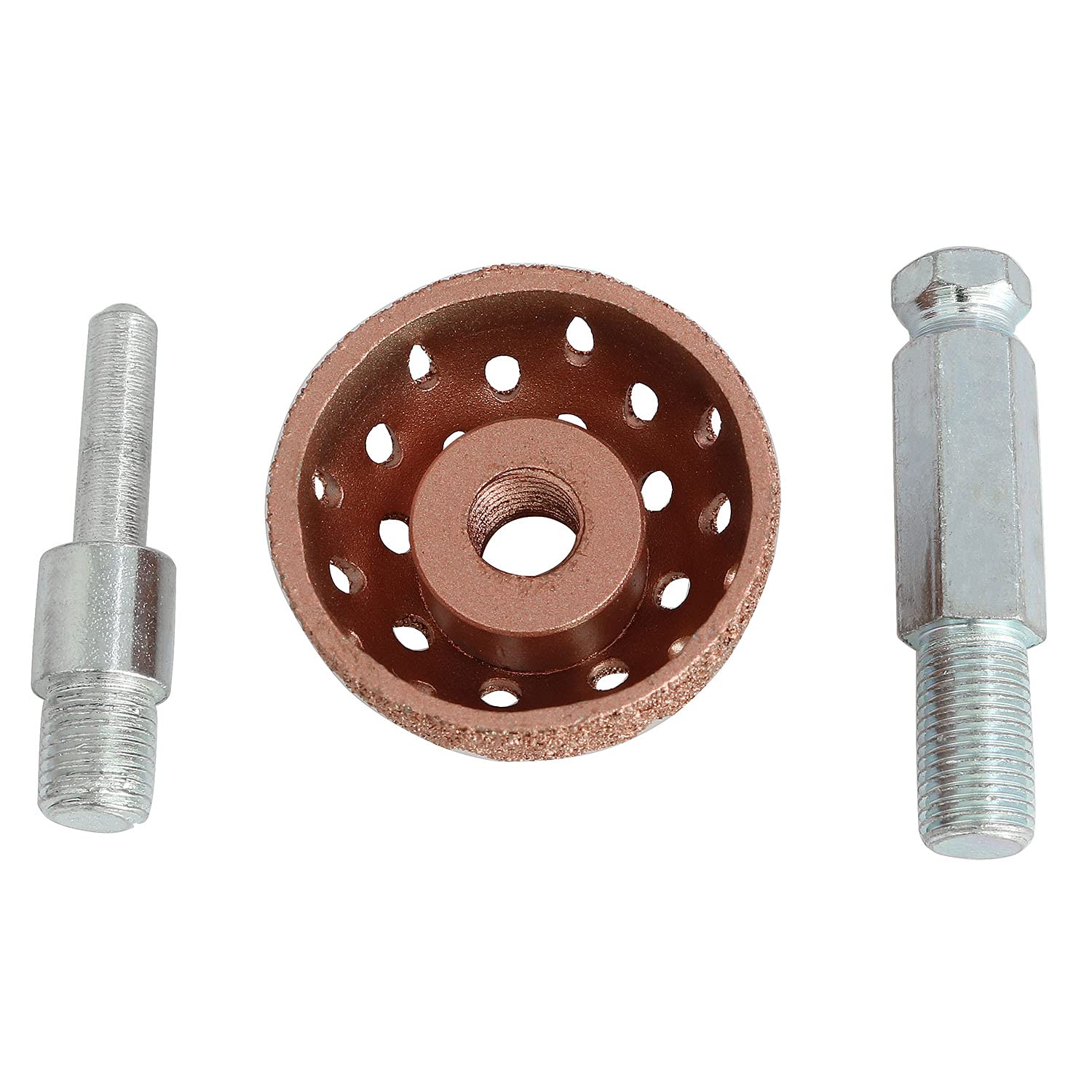 Longdex 38Mm Tire Buffer Wheel Tire Repair Grinding Head Coarse Grit Buffing Wheel With Linking Rod Abrasive Tool 70 Grit