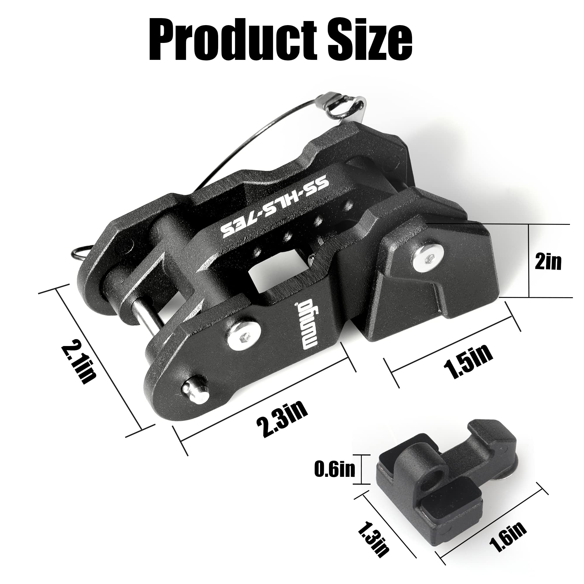 Mwnyo Hood Latches Aluminum Hood Catch Replacement For Jeep Wrangler Jk/Jku 2007-2017, Jl/Jlu 2018+ & Jeep Gladiator 2020+ With