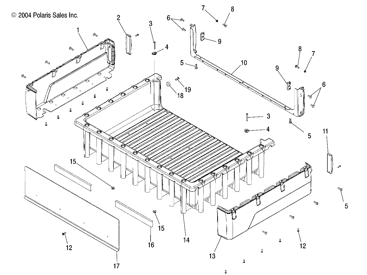 Polaris Ranger Tail Light Assembly, Right, Genuine Oem Part 2410499, Qty 1