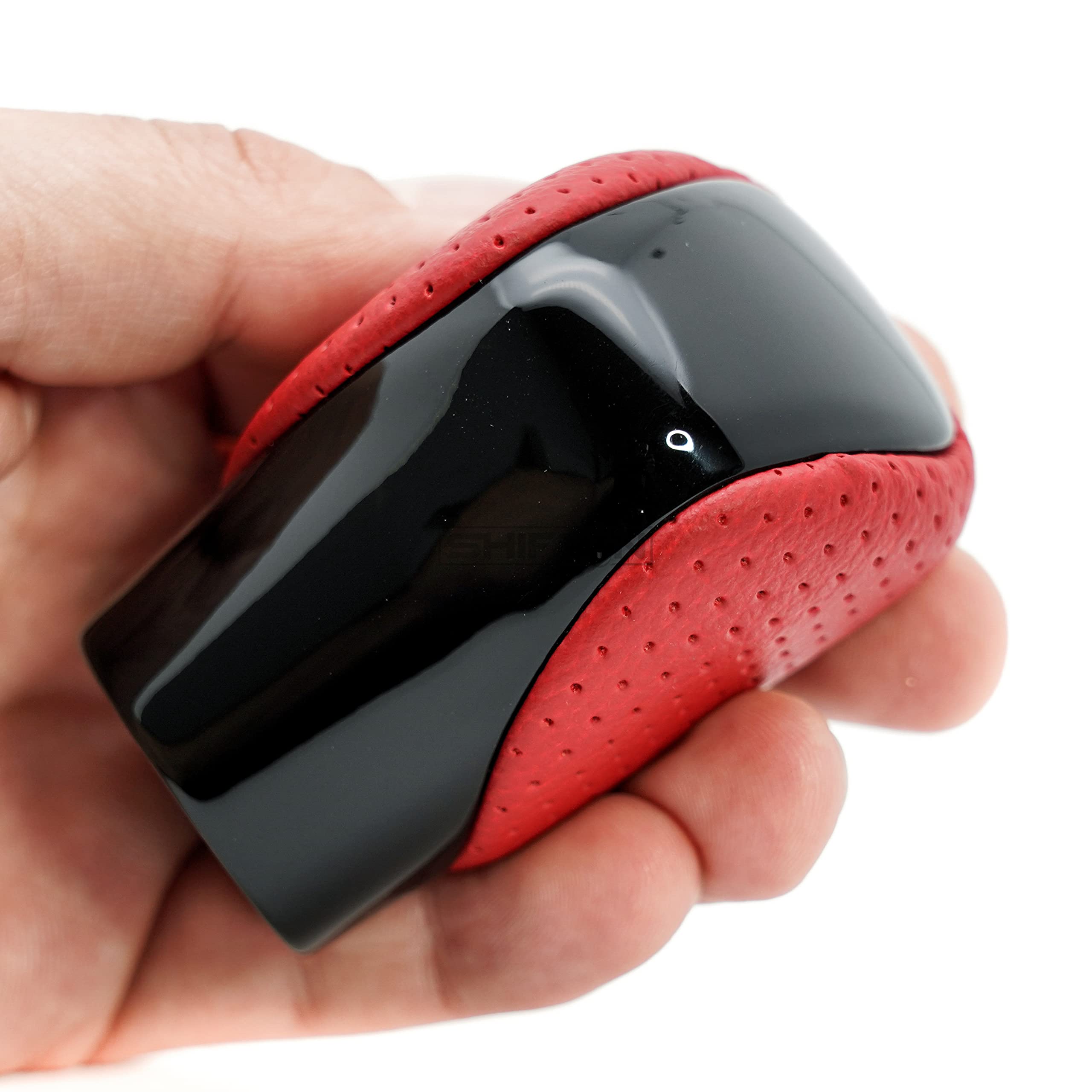 Shiftin Gear Shift Knob Shifter For Lexus Es Gs Gx Is Nx Rc Rx 200T 300 350 3450H 450Hl 350L (Circuit Red Leather/Piano Black)