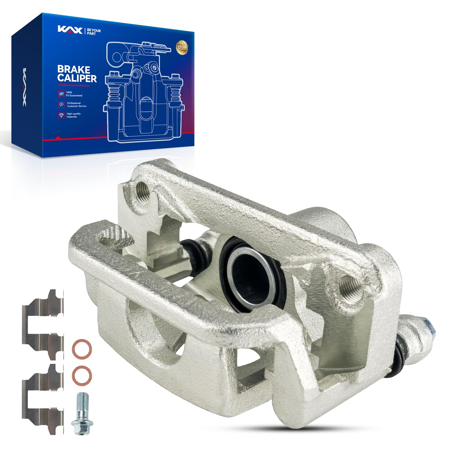 Kax Disc Brake Caliper Assembly With Bracket Fit For Nissan Altima 2007-2012, Maxima 2007-2008, Rear Left Driver Side
